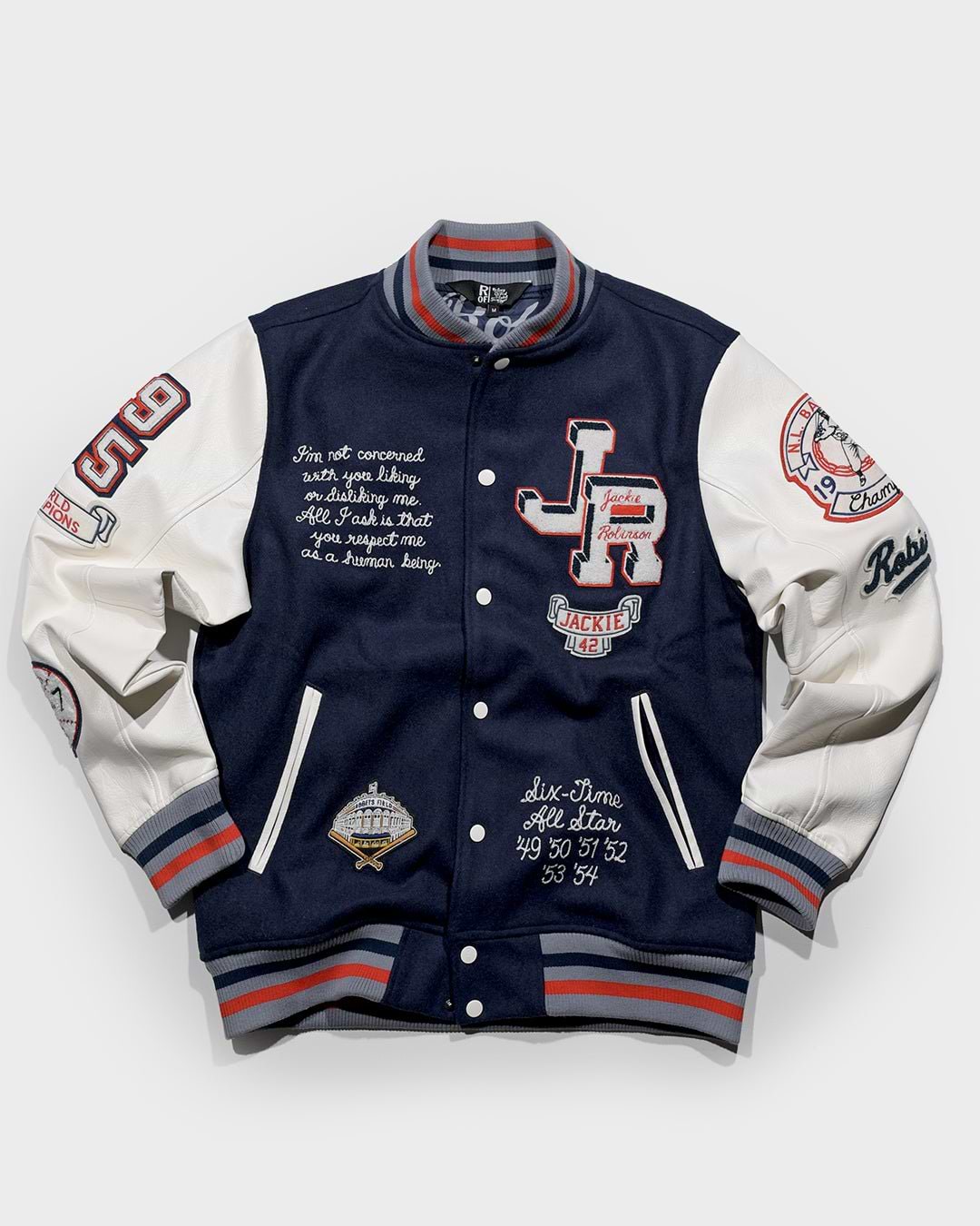 J. Robinson Brooklyn Blue Varsity Jacket - Roots of Fight