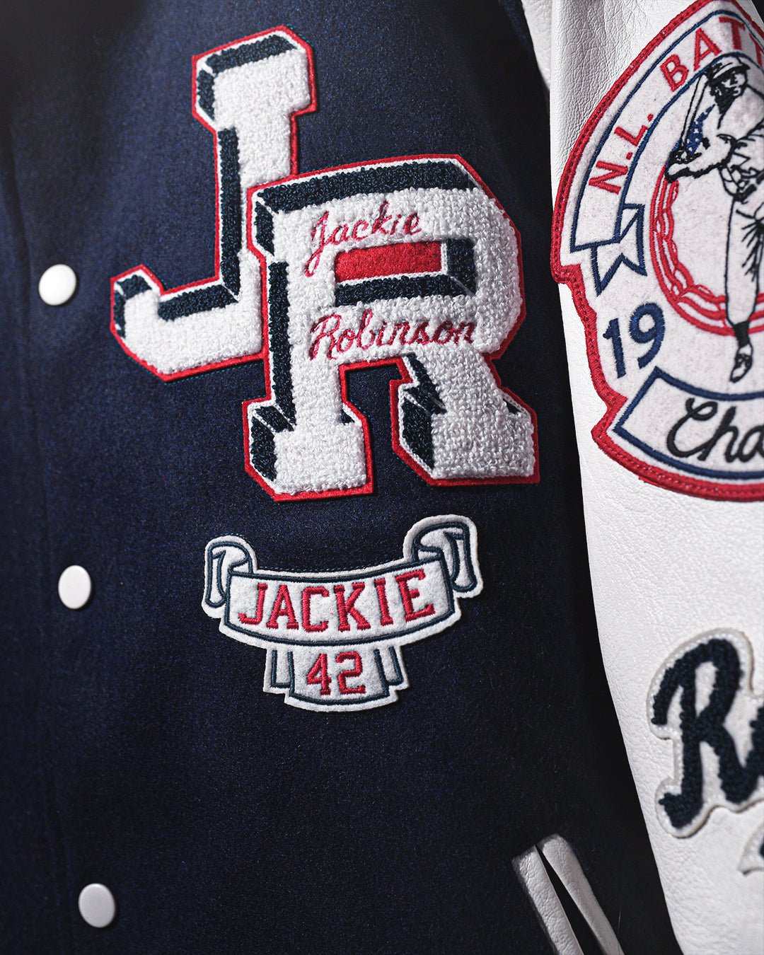 J. Robinson Brooklyn Blue Varsity Jacket - Roots of Fight