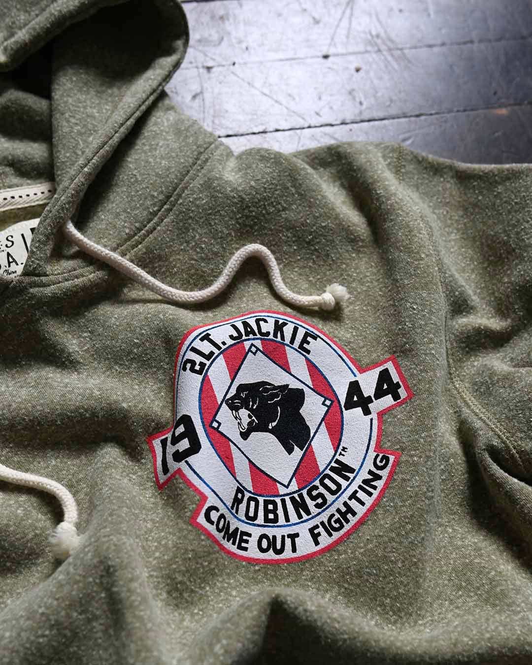 Jackie Robinson The Black Panthers Olive PO Hoody