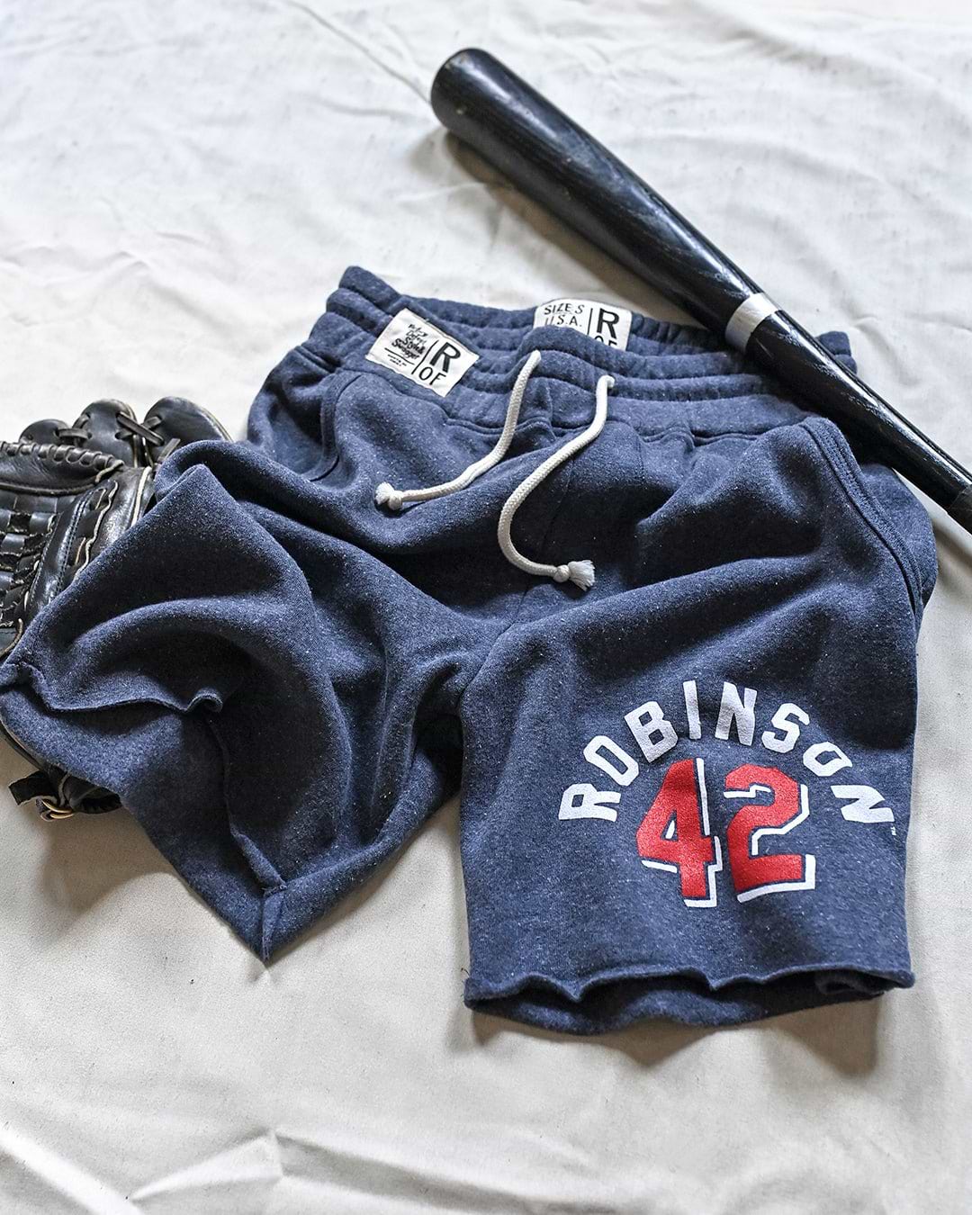 Jackie Robinson Vintage 42 Navy Shorts - Roots of Fight