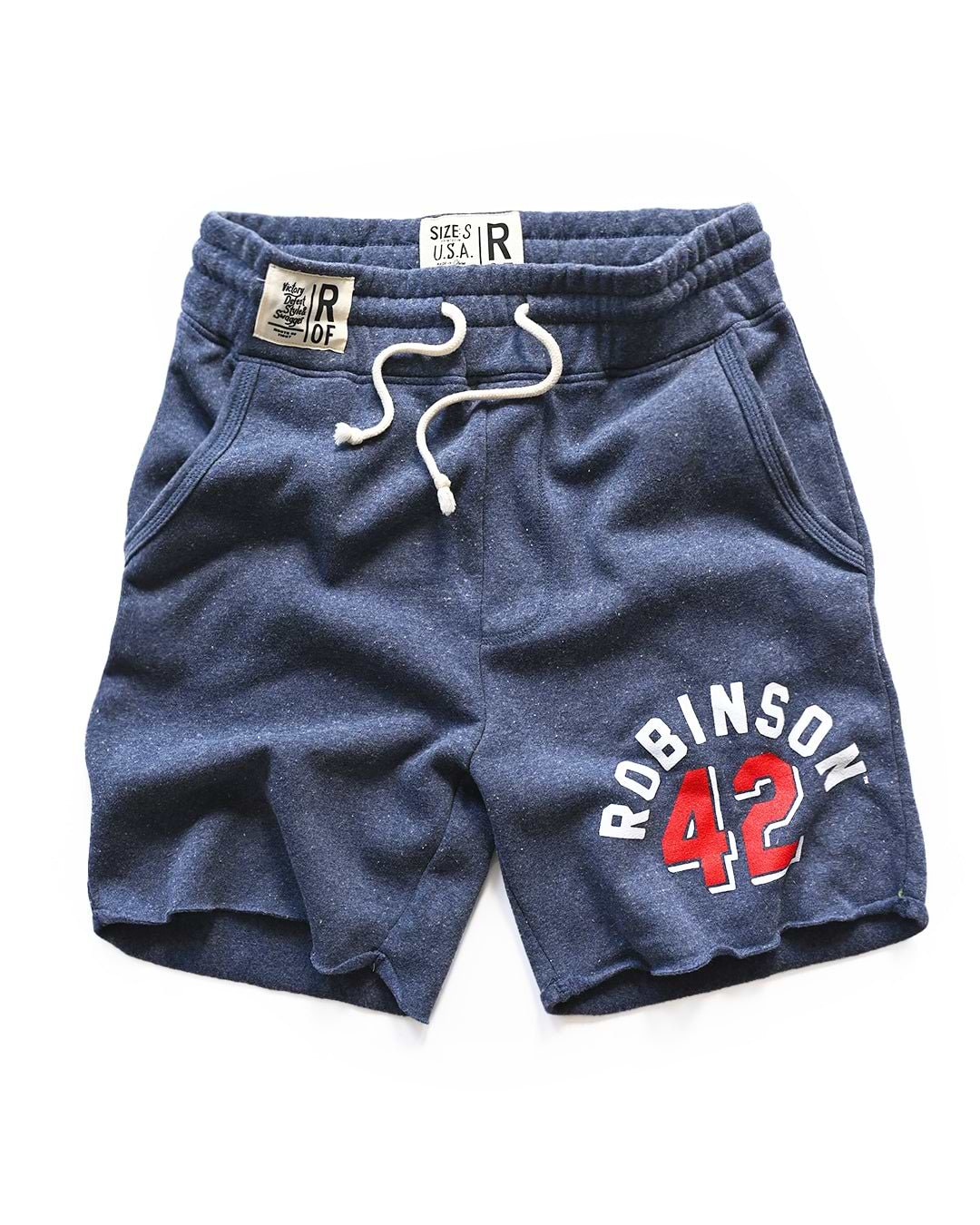 Jackie Robinson Vintage 42 Navy Shorts - Roots of Fight