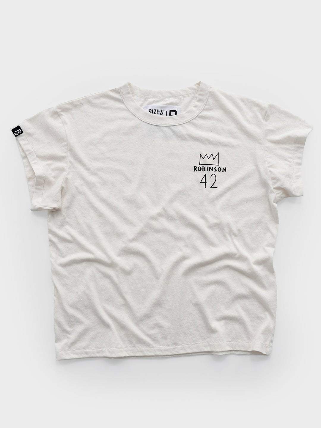 Jackie Robinson Vintage 42 Women's White Tee - Roots of Fight