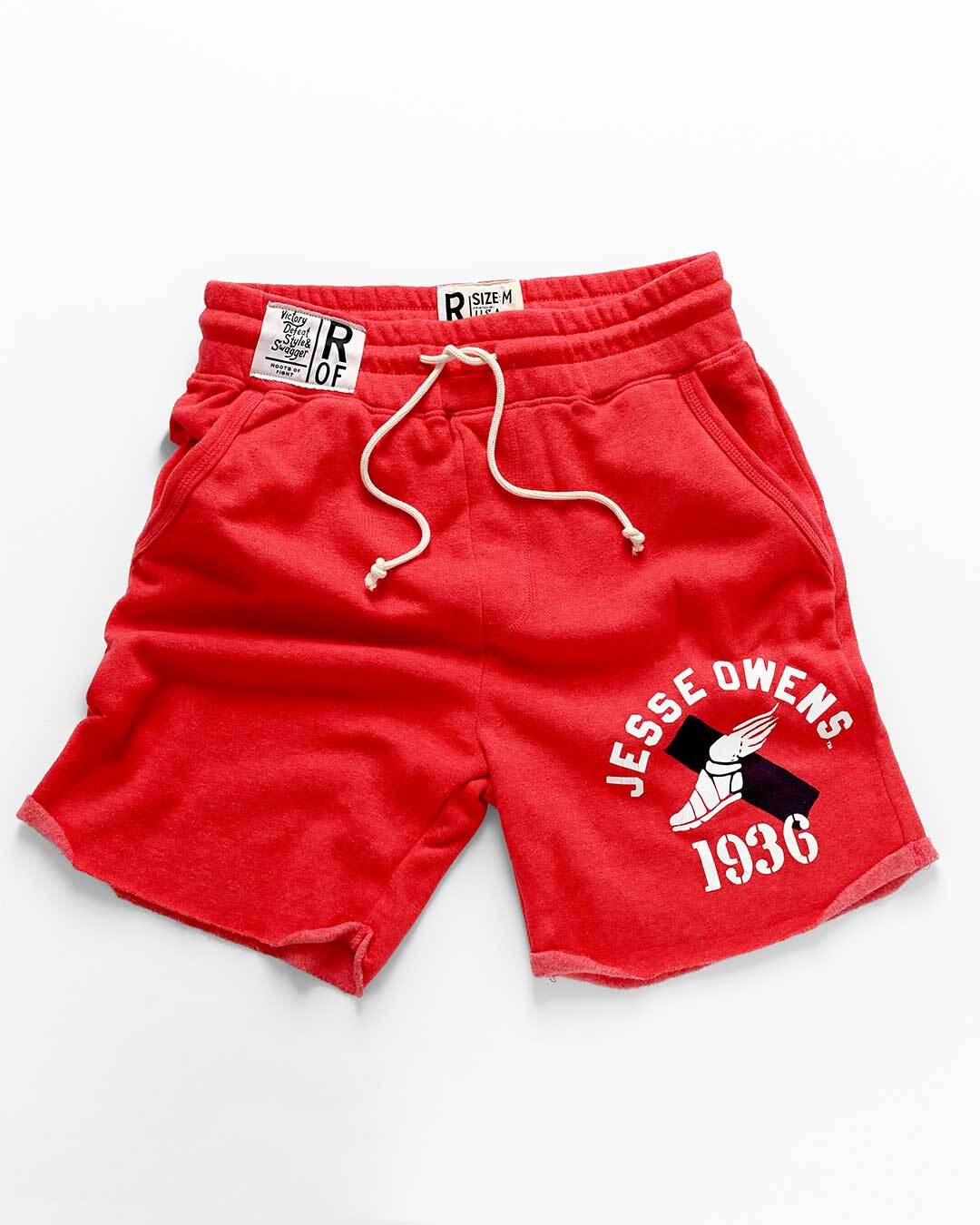 Jesse Owens Games 1936 Red Shorts - Roots of Fight