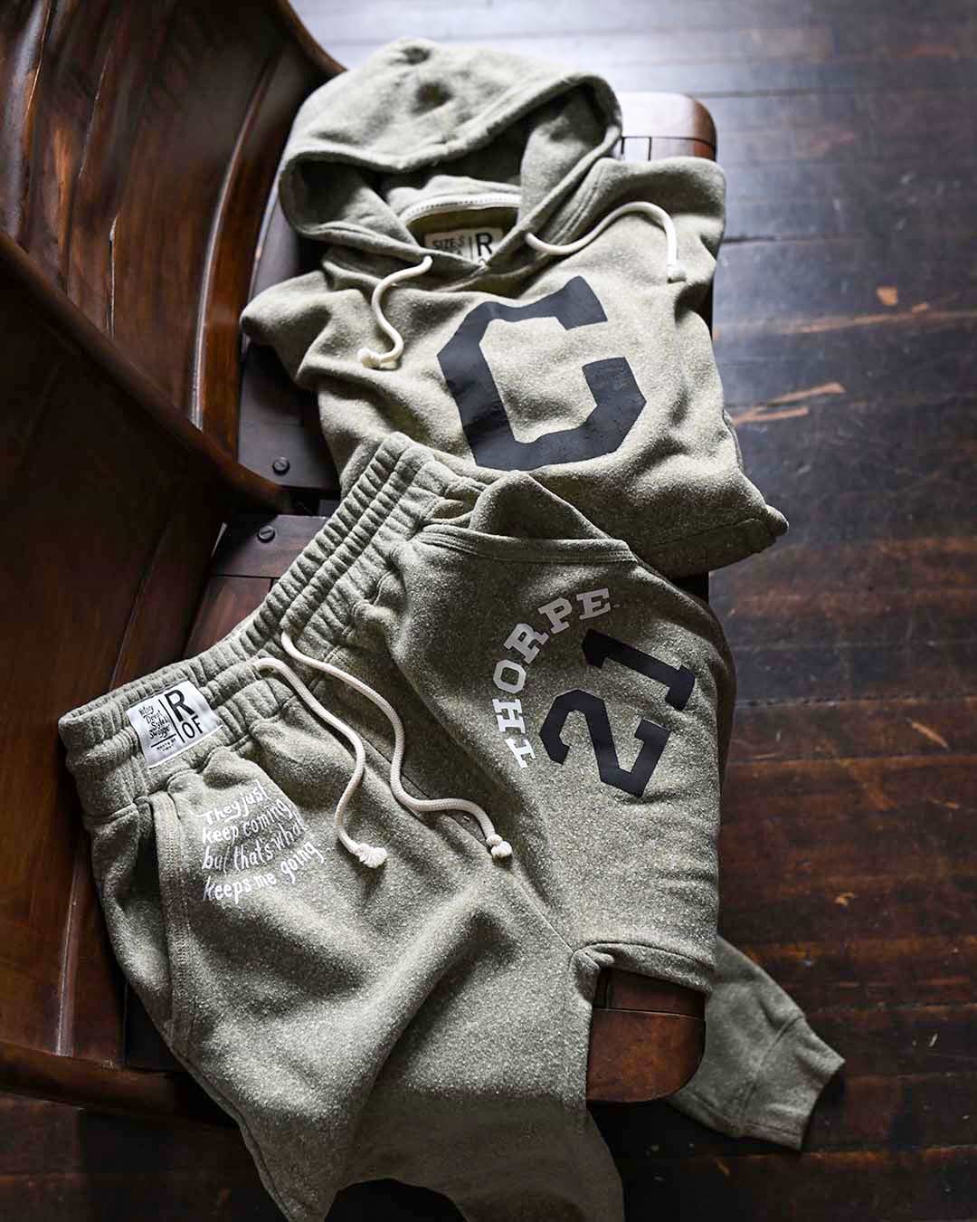 Jim Thorpe Canton #21 Olive PO Hoody