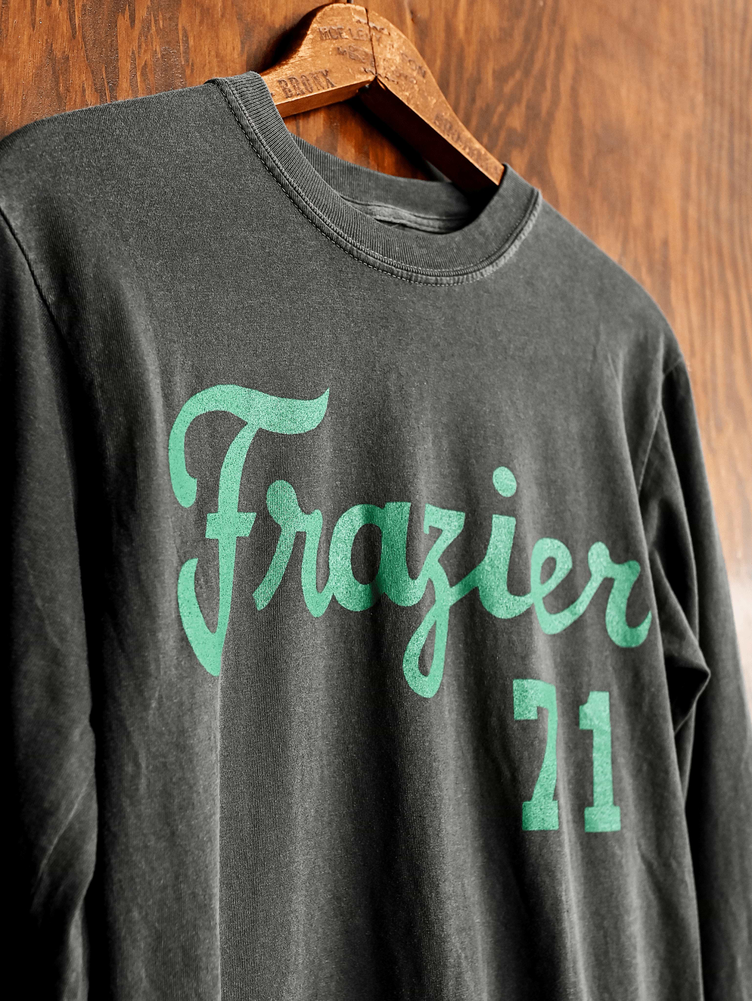 Joe Frazier FOTC '71 Charcoal Long Sleeve Tee - Roots of Fight