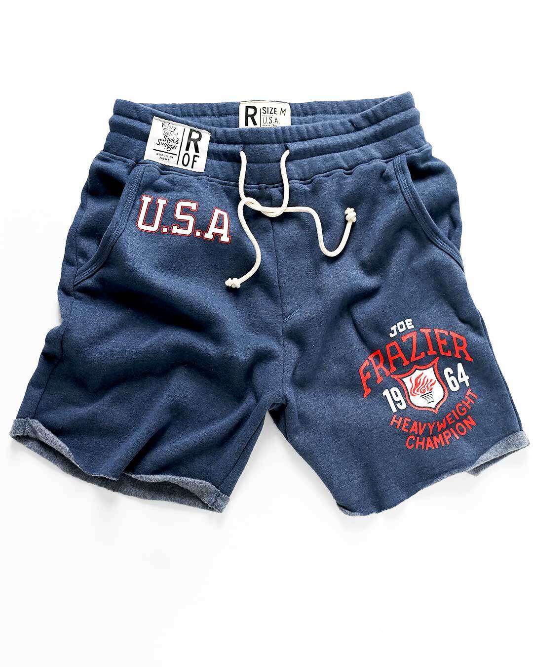Joe Frazier Games 1964 Navy Shorts