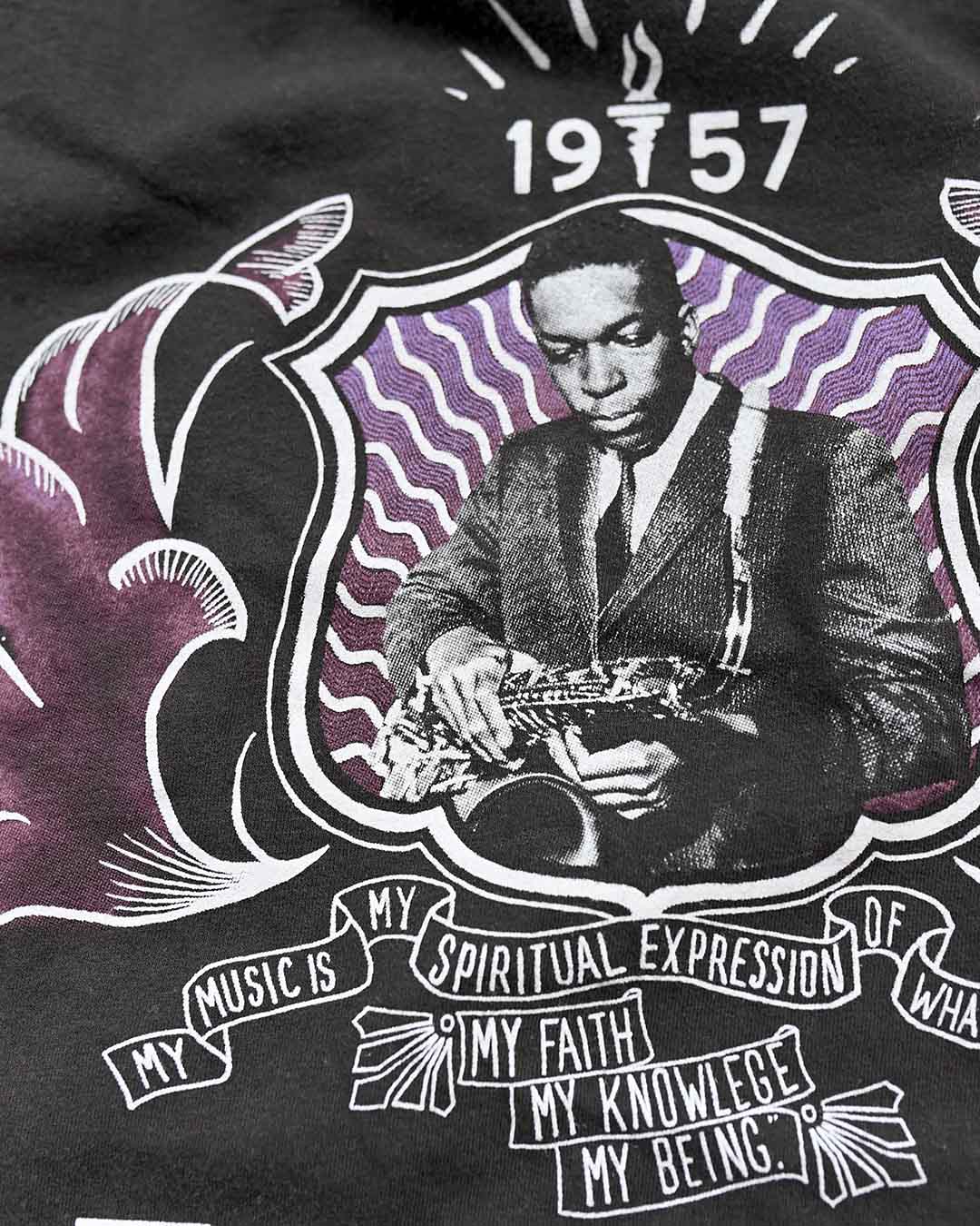 John Coltrane Graphic Black Tee - Roots of Fight
