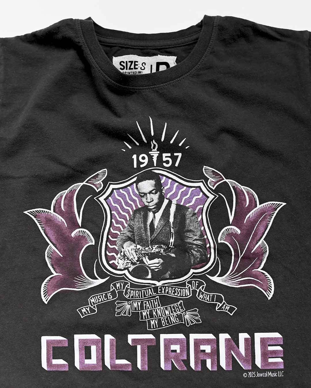 John Coltrane Graphic Black Tee - Roots of Fight