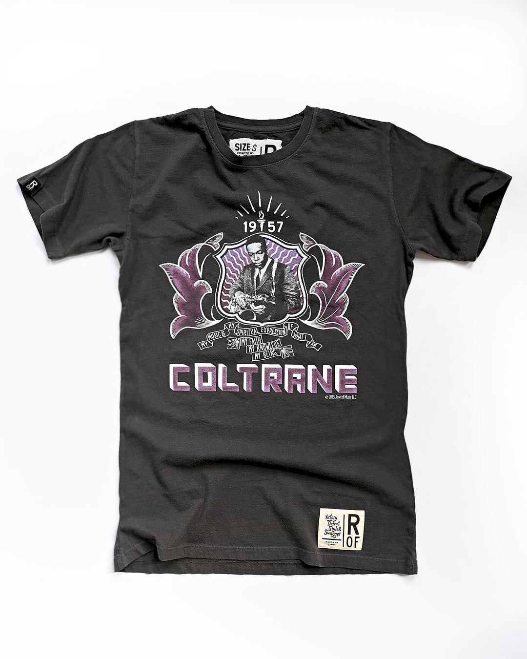 John Coltrane Graphic Black Tee - Roots of Fight