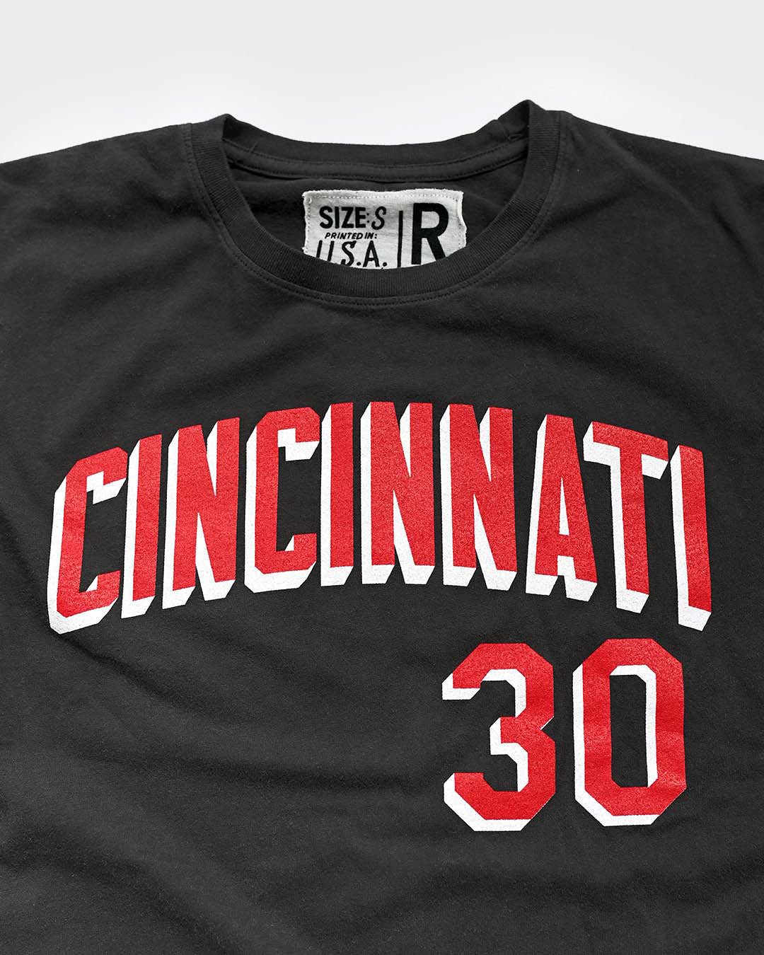 K. Griffey Jr. 30 Cincinnati Black Tee - Roots of Fight