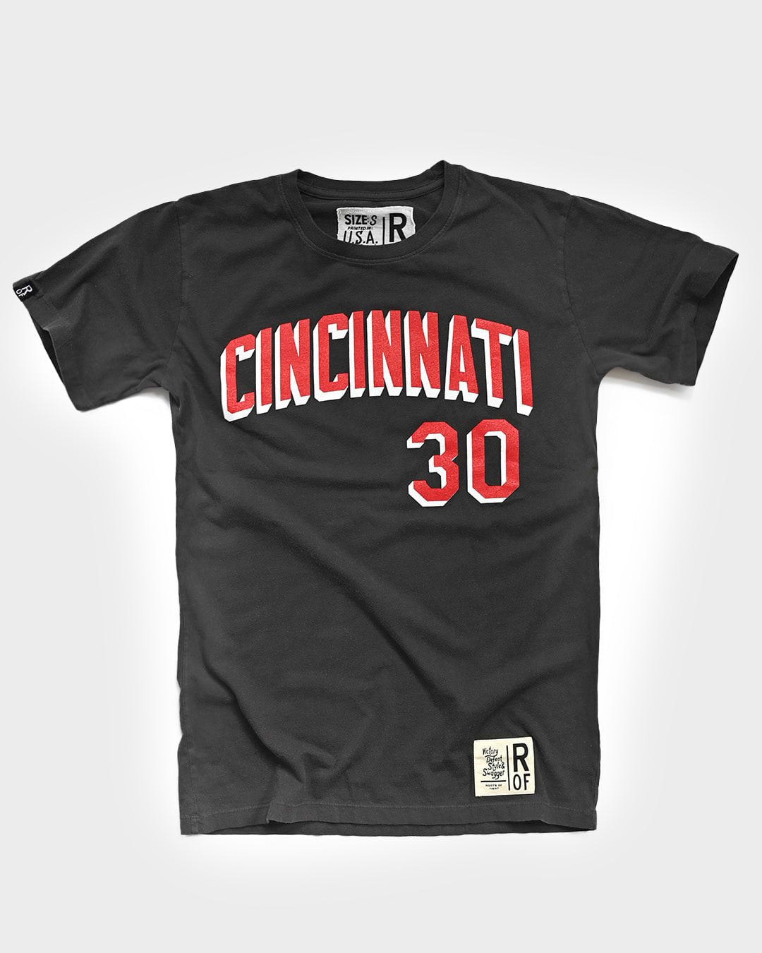 K. Griffey Jr. 30 Cincinnati Black Tee - Roots of Fight