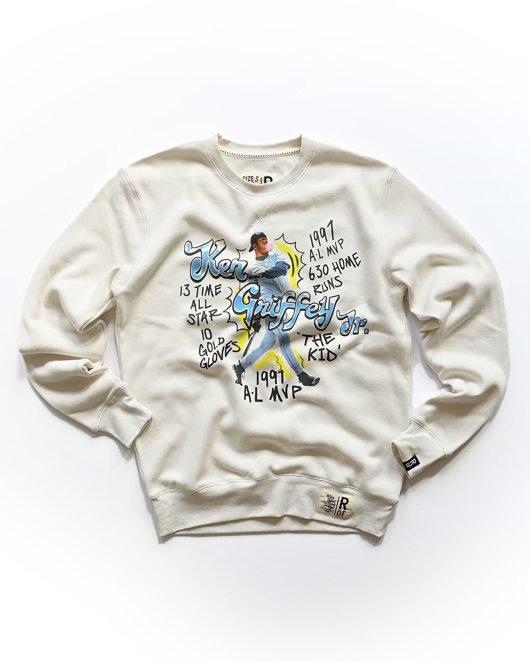 K. Griffey Jr. &#39;97 MVP Photo White Sweatshirt - Roots of Fight