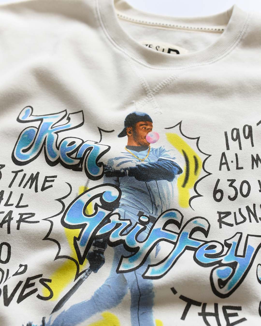 K. Griffey Jr. &#39;97 MVP Photo White Sweatshirt - Roots of Fight