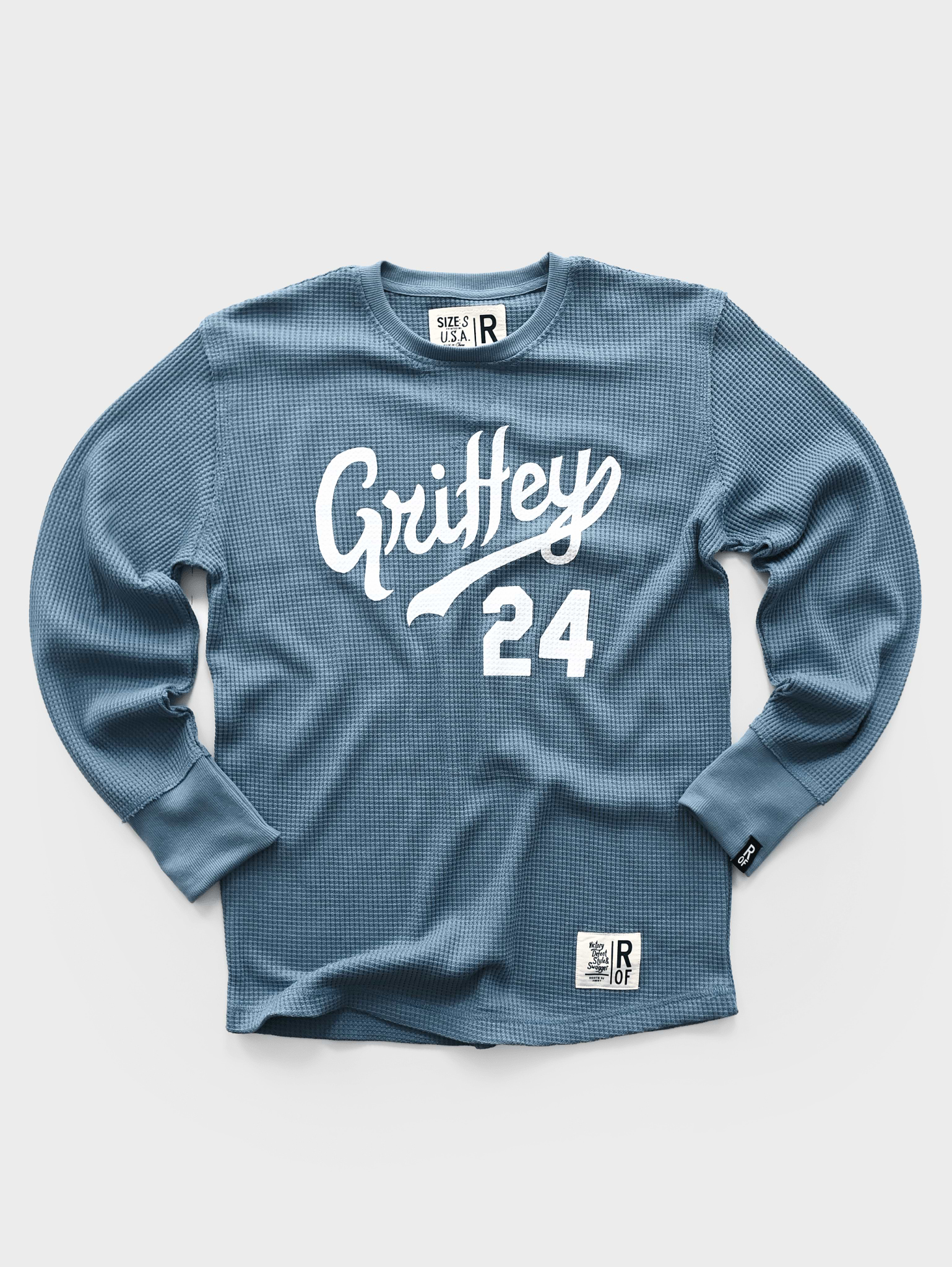 Ken Griffey Jr. Seattle 24 Slate Blue Thermal - Roots of Fight