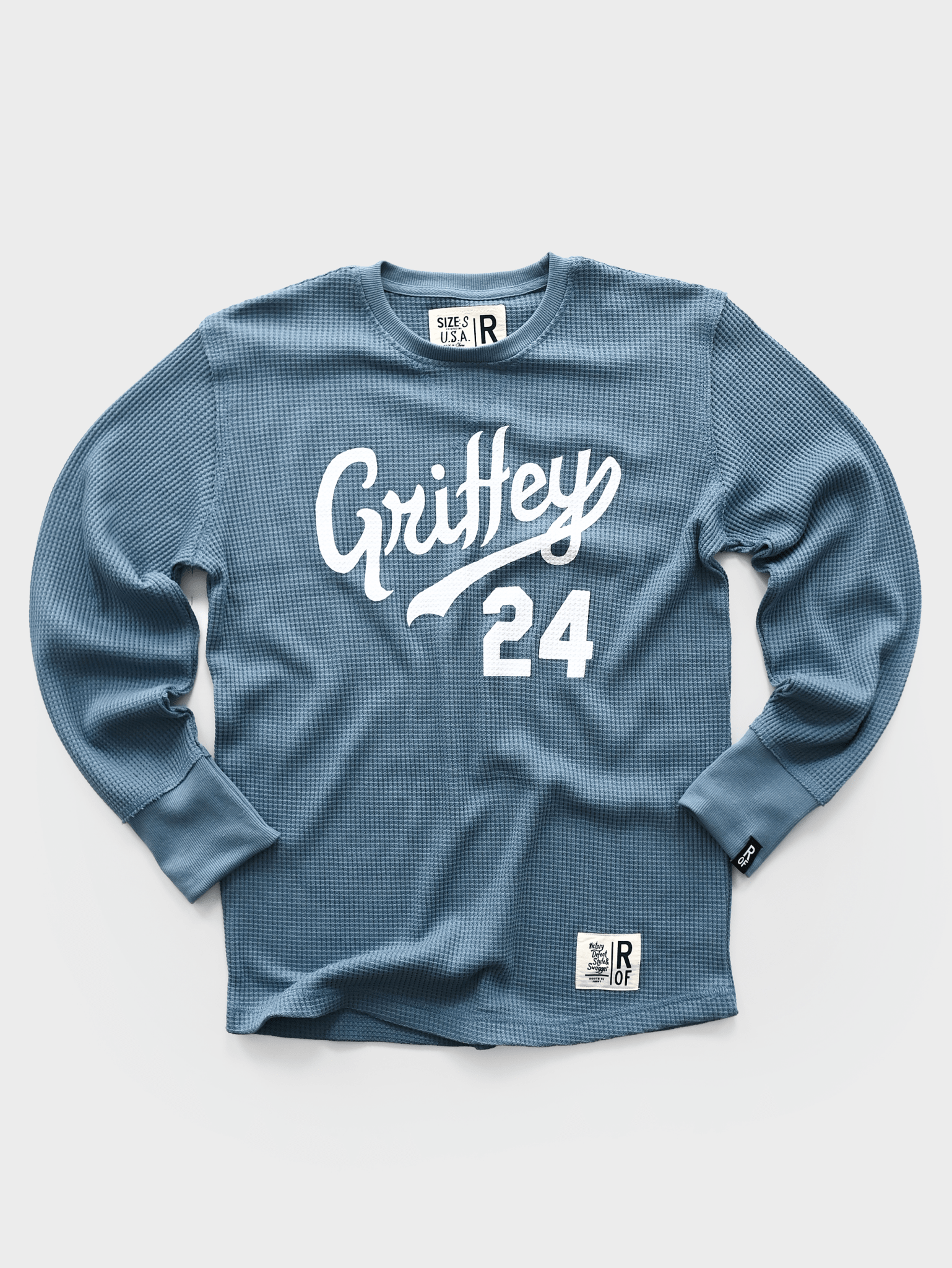 Ken Griffey Jr. Seattle 24 Slate Blue Thermal - Roots of Fight