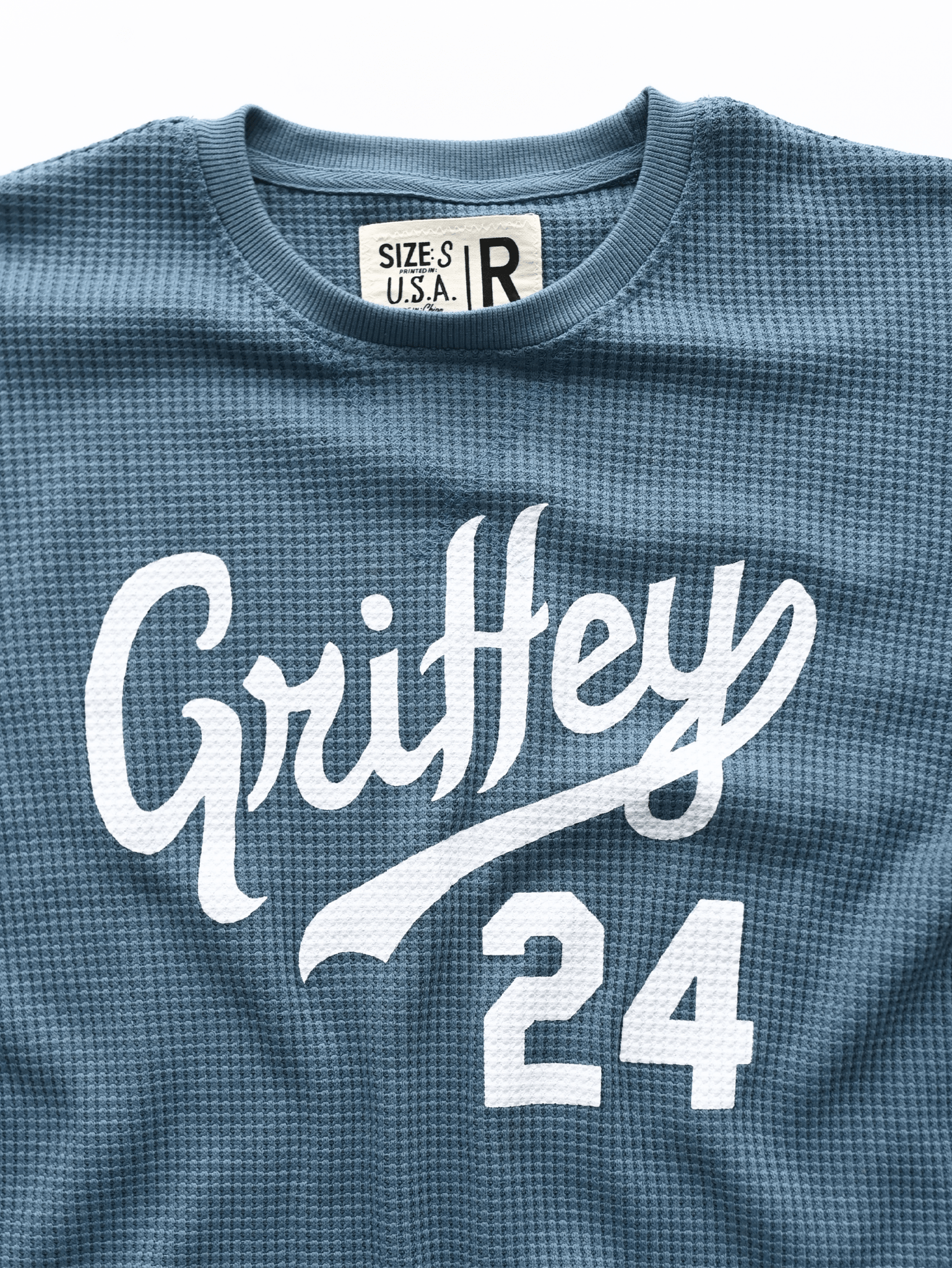 Ken Griffey Jr. Seattle 24 Slate Blue Thermal - Roots of Fight