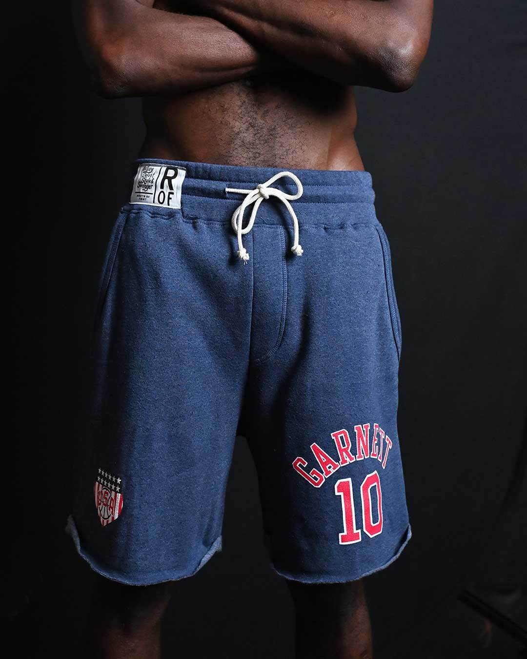 Kevin Garnett Games 2000 USA Navy Shorts - Roots of Fight