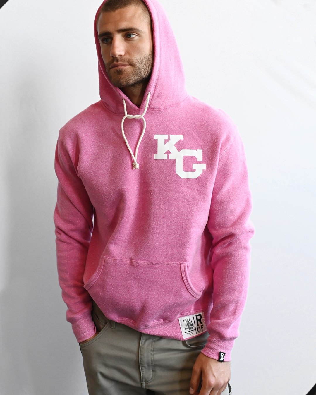 Kevin Garnett &#39;The Big Ticket&#39; Pink PO Hoody - Roots of Fight