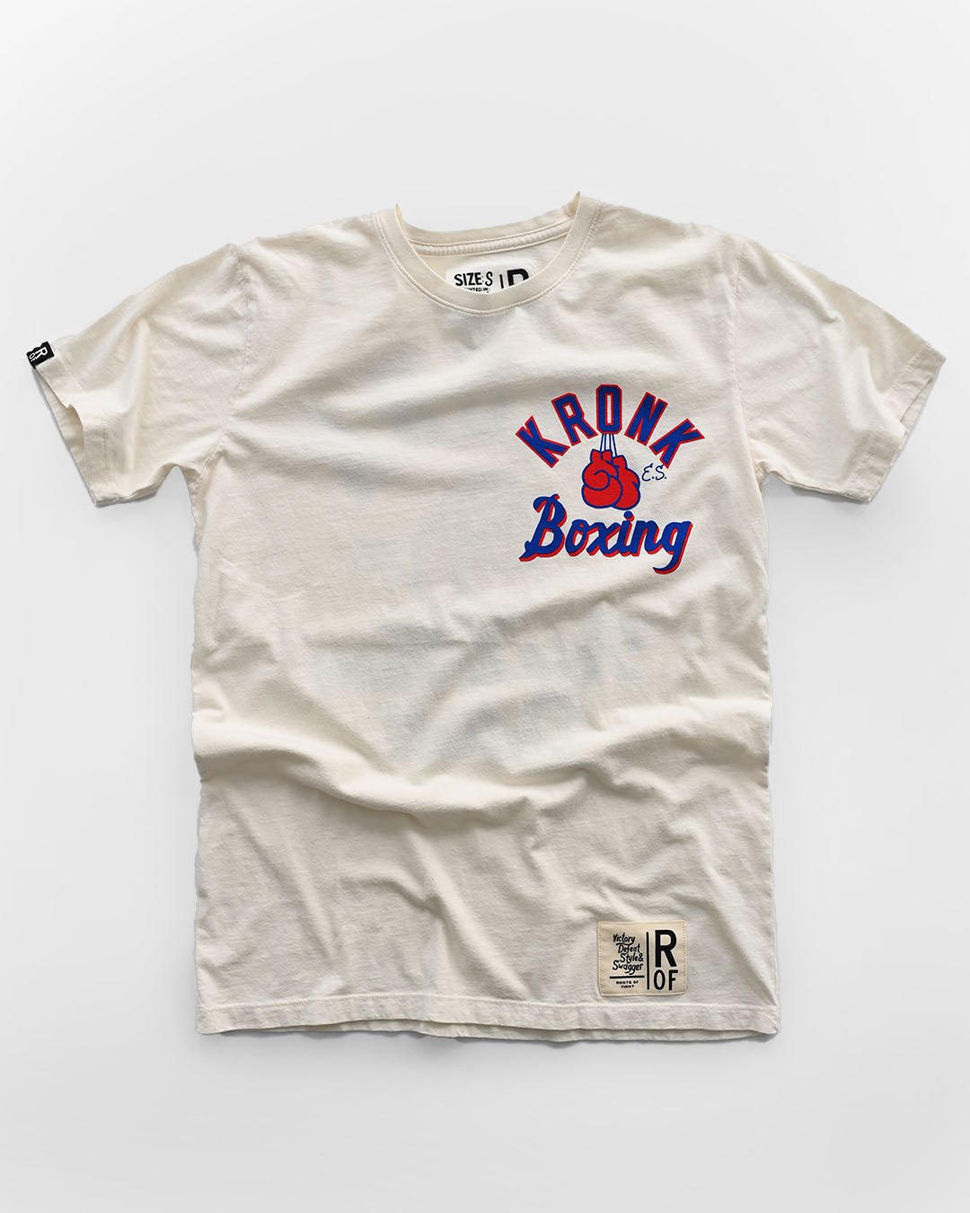 Kronk &#39;Pain &amp; Fame&#39; Vintage White Tee - Roots of Fight