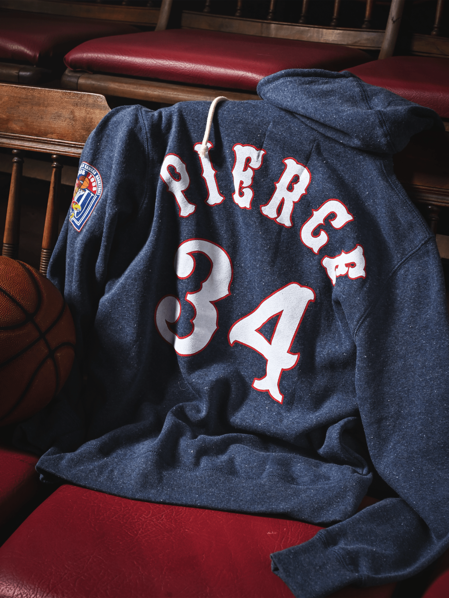 KU - Paul Pierce #34 Navy PO Hoody - Roots of Fight