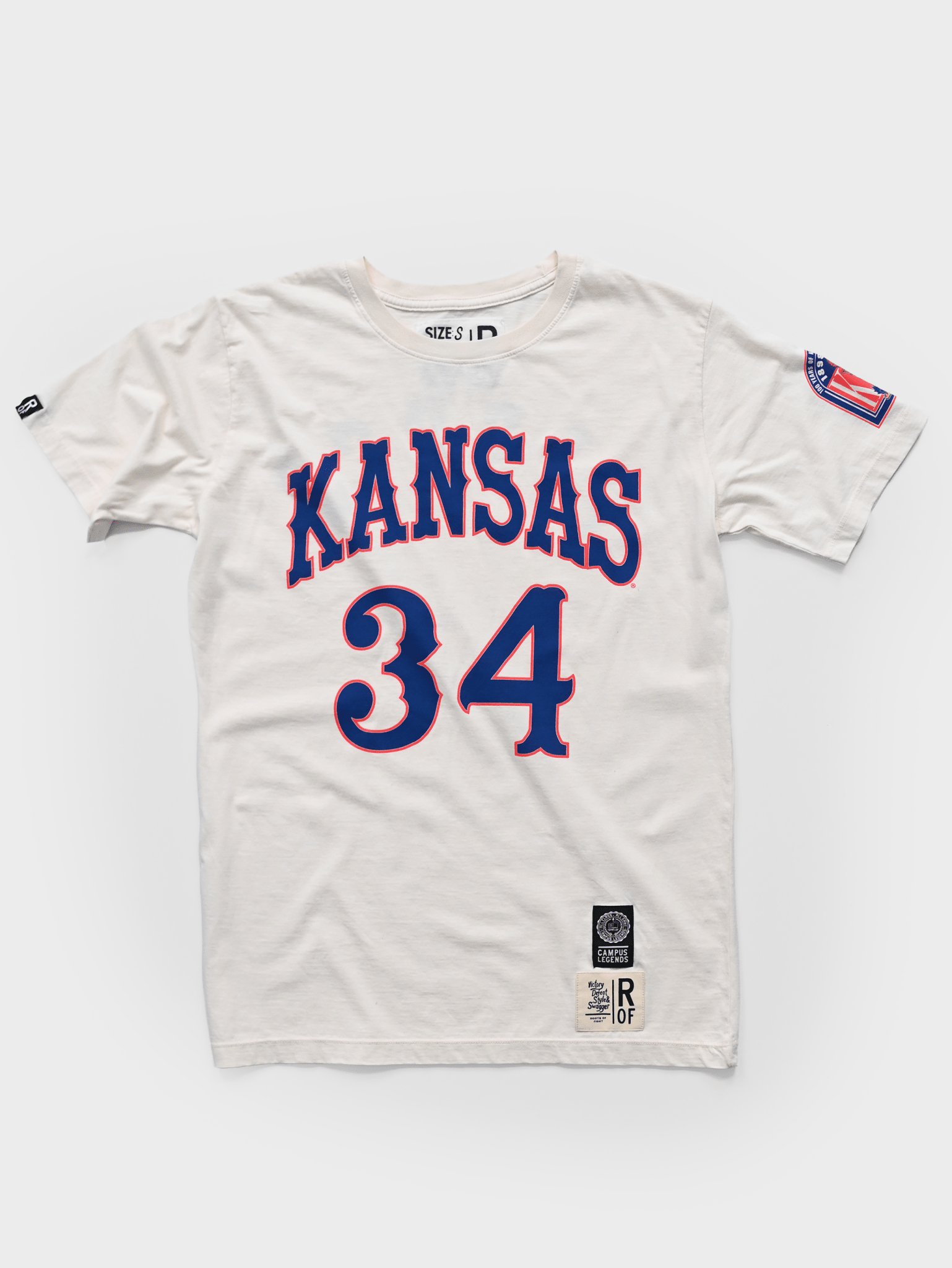 KU - Paul Pierce #34 White Tee - Roots of Fight