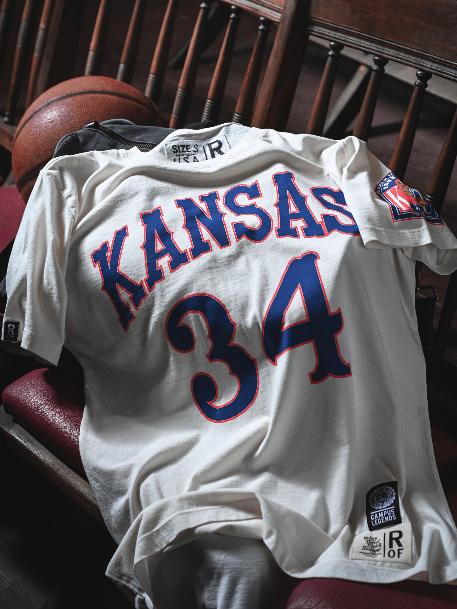 KU - Paul Pierce #34 White Tee - Roots of Fight