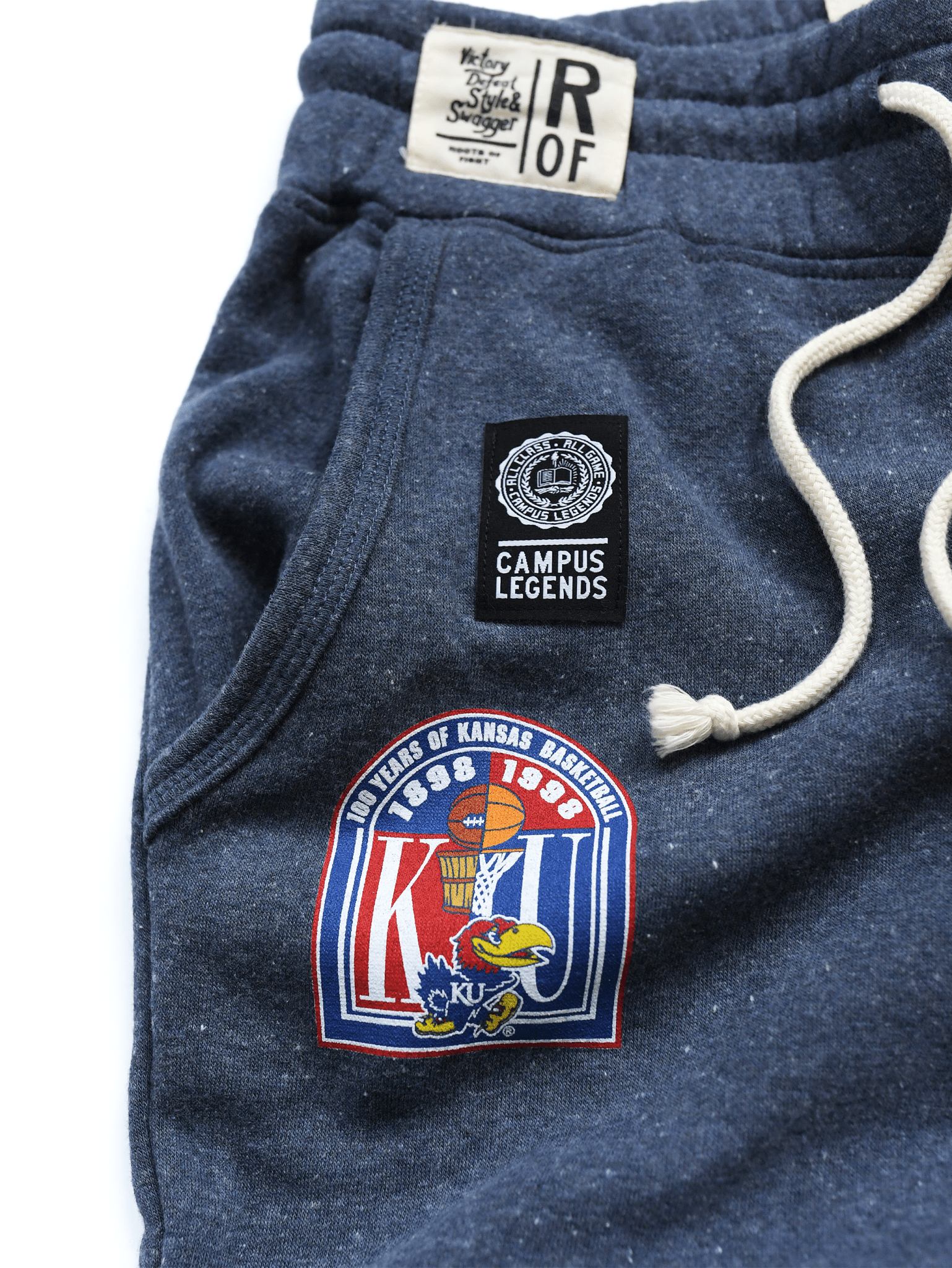 KU - Paul Pierce Basketball Navy Sweatpants - Roots of Fight