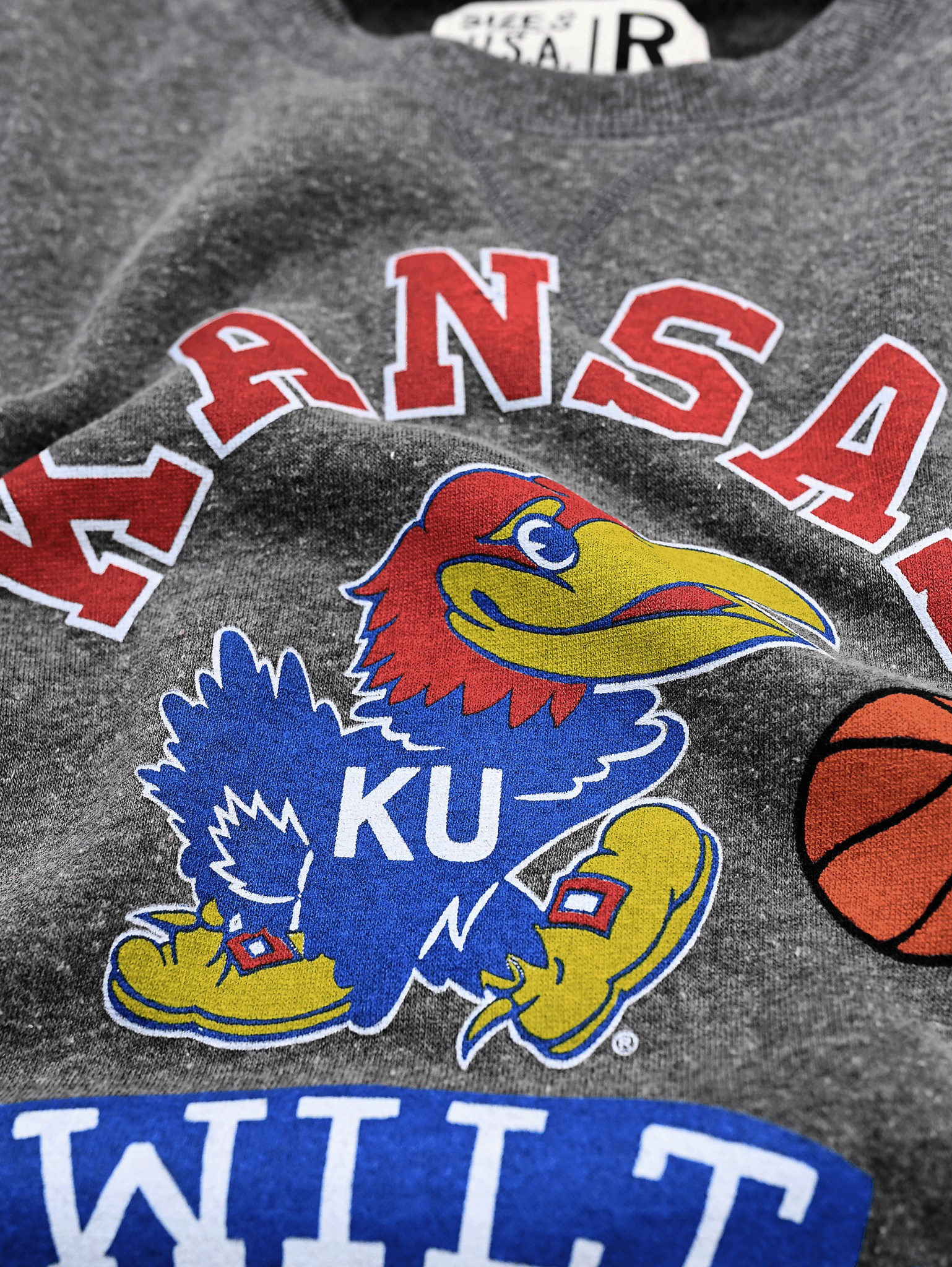 KU - Wilt Big Dipper #13 Grey Sweatshirt - Roots of Fight