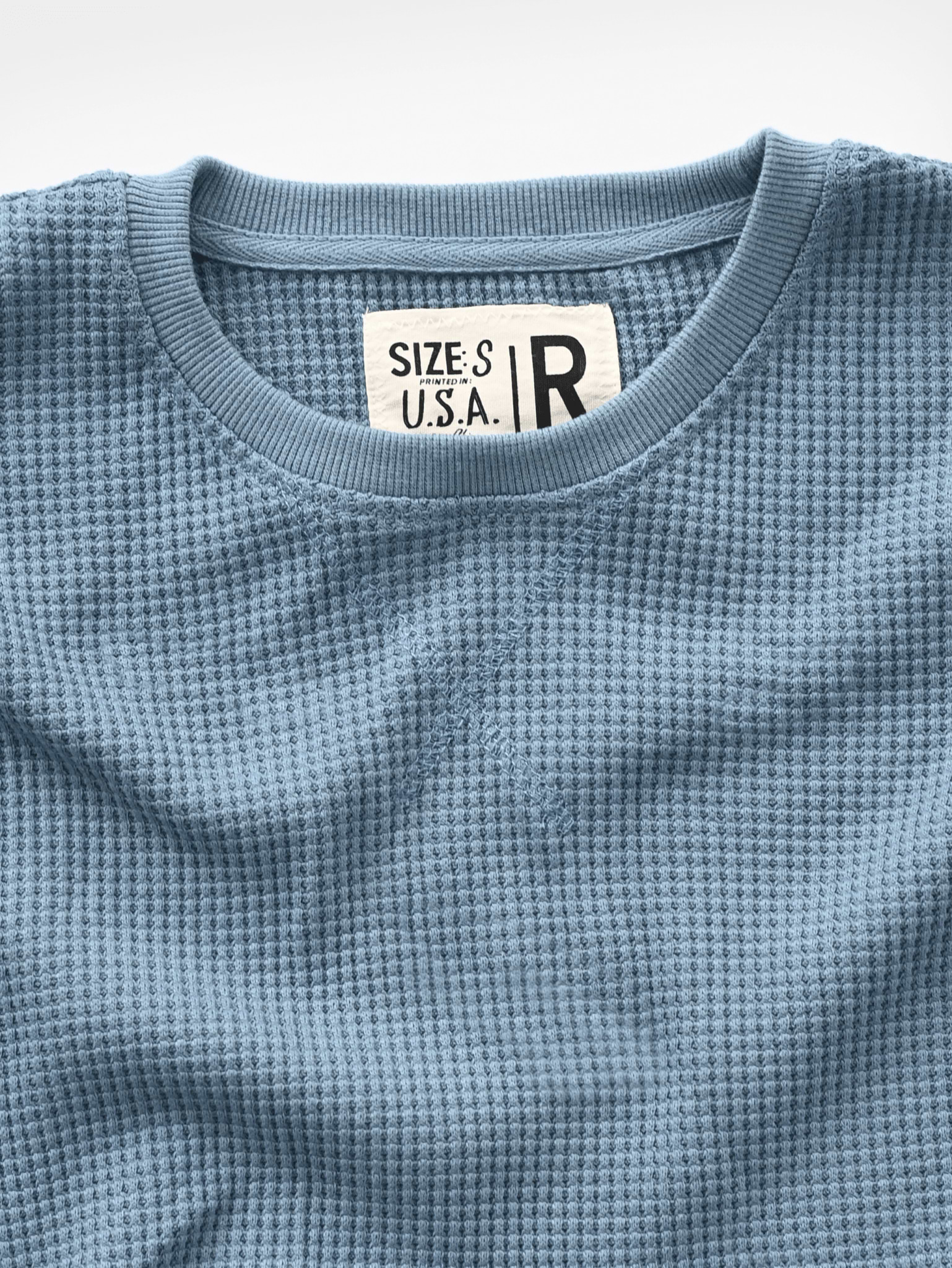 Long Sleeve Vintage Slate Blue Thermal - Roots of Fight
