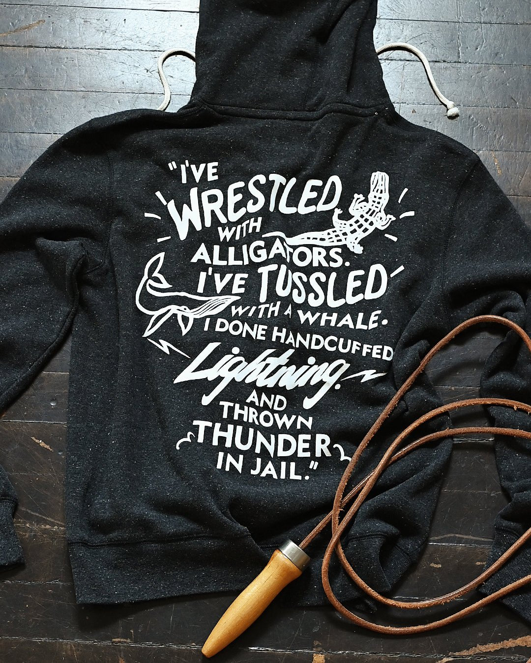 M. Ali Alligator Quote Black PO Hoody - Roots of Fight