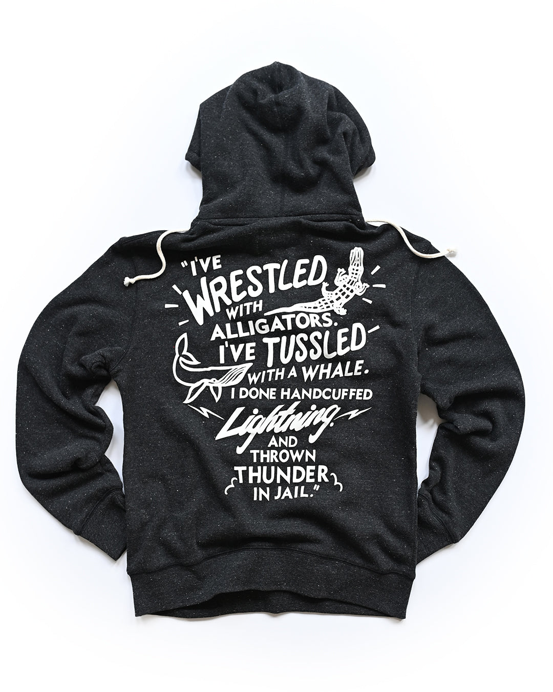 M. Ali Alligator Quote Black PO Hoody - Roots of Fight