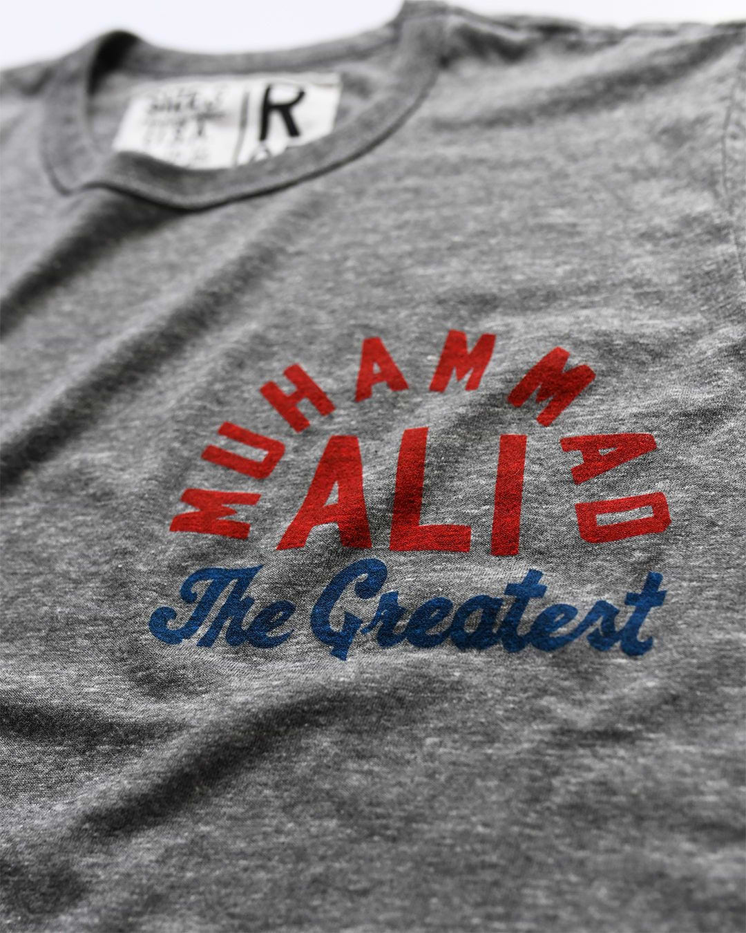 M. Ali The Greatest Grey Triblend Tee - Roots of Fight