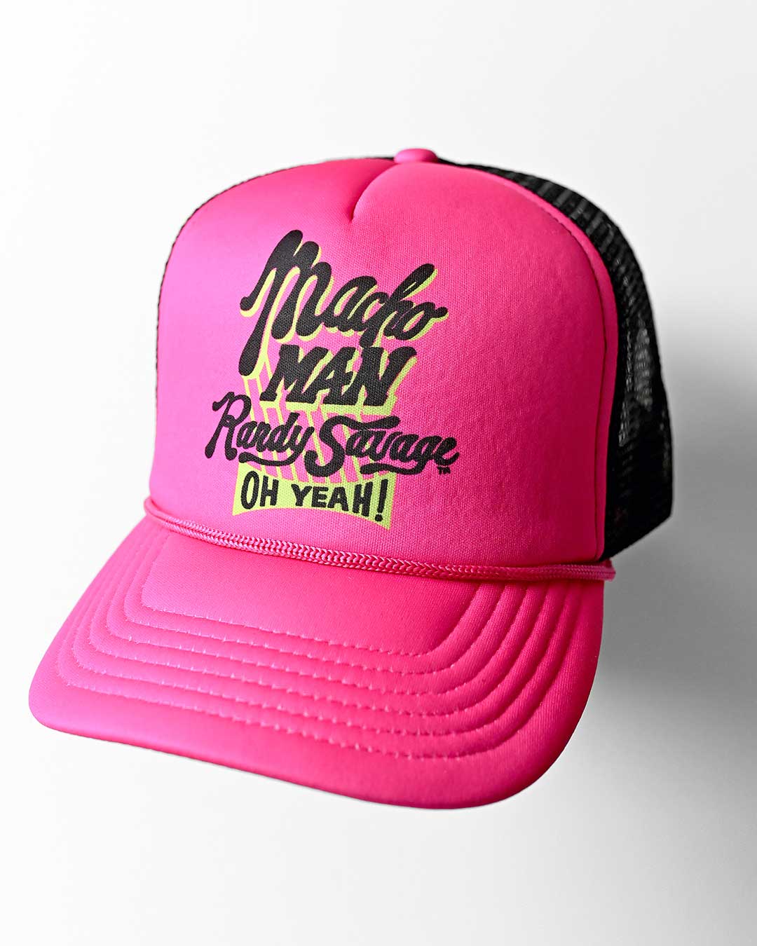 Macho Man Randy Savage Pink Trucker Hat - Roots of Fight