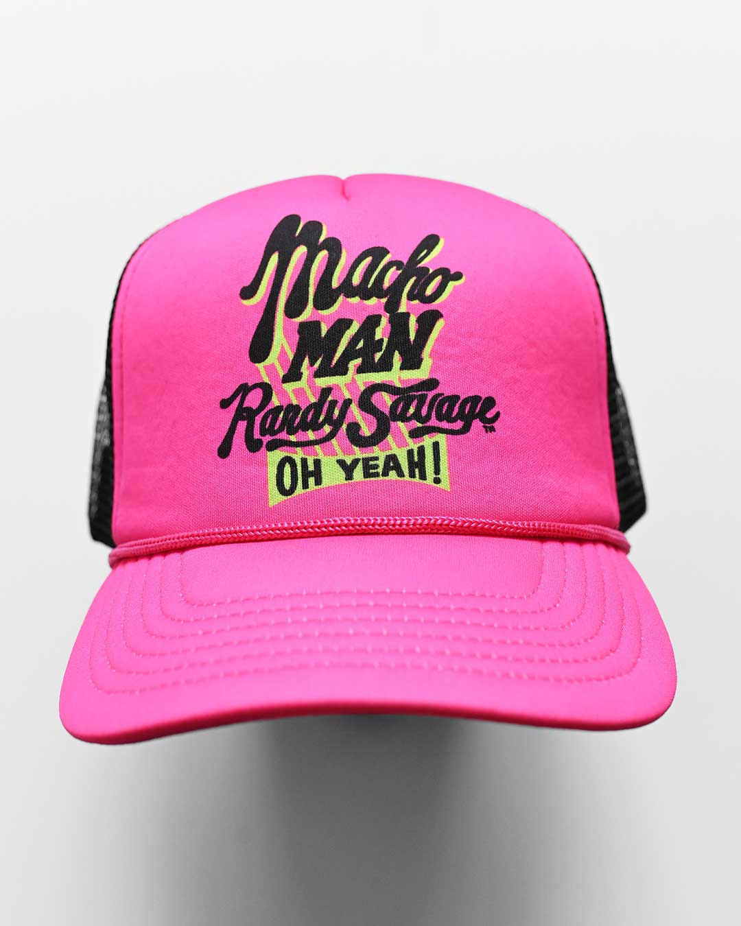 Macho Man Randy Savage Pink Trucker Hat - Roots of Fight