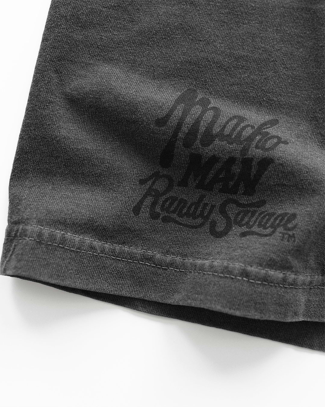 Macho Man 'Savage' Charcoal Heavyweight Tee - Roots of Fight