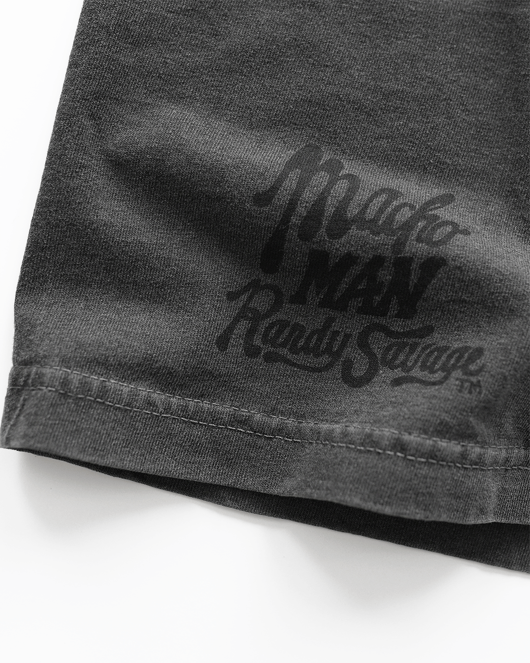 Macho Man 'Savage' Charcoal Heavyweight Tee - Roots of Fight