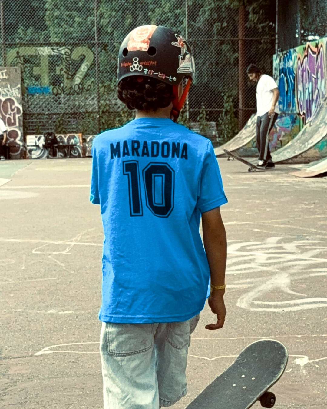 Maradona 10 Blue Kid&#39;s Tee - Roots of Fight