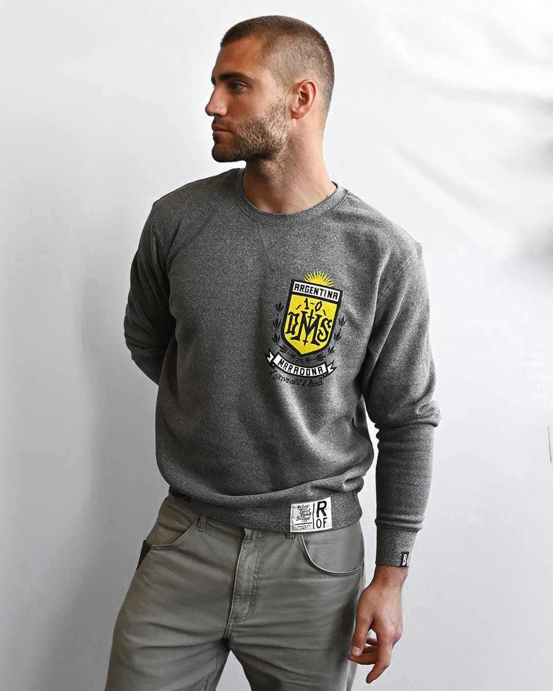 Maradona 'All I Have' Grey Sweatshirt - Roots of Fight