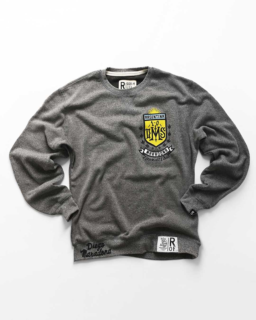 Maradona 'All I Have' Grey Sweatshirt - Roots of Fight