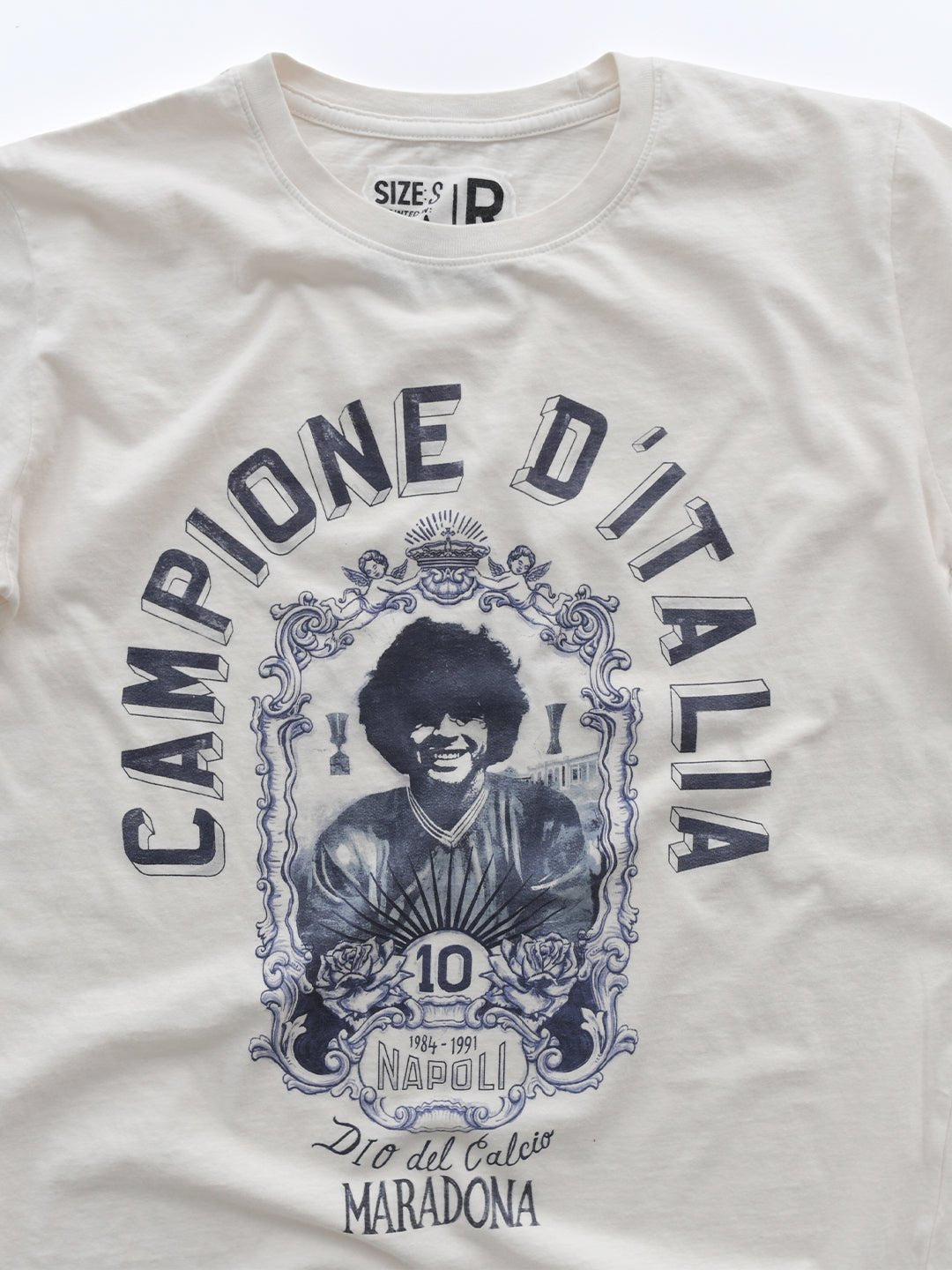 Maradona Dio Del Calcio White Tee - Roots of Fight