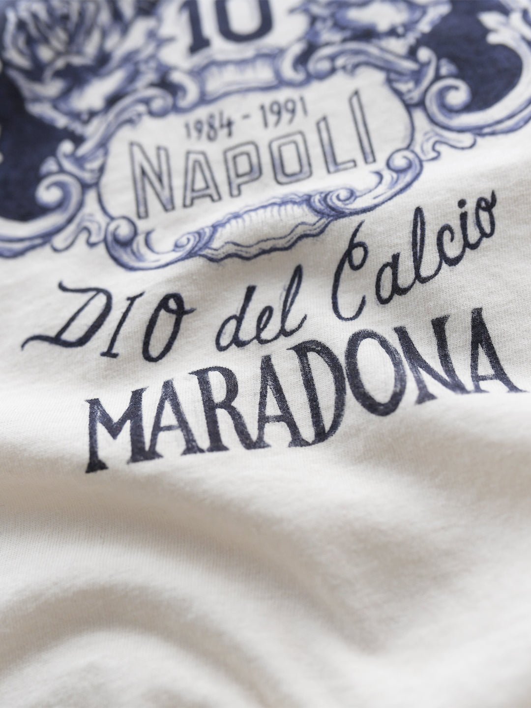 Maradona Dio Del Calcio White Tee - Roots of Fight