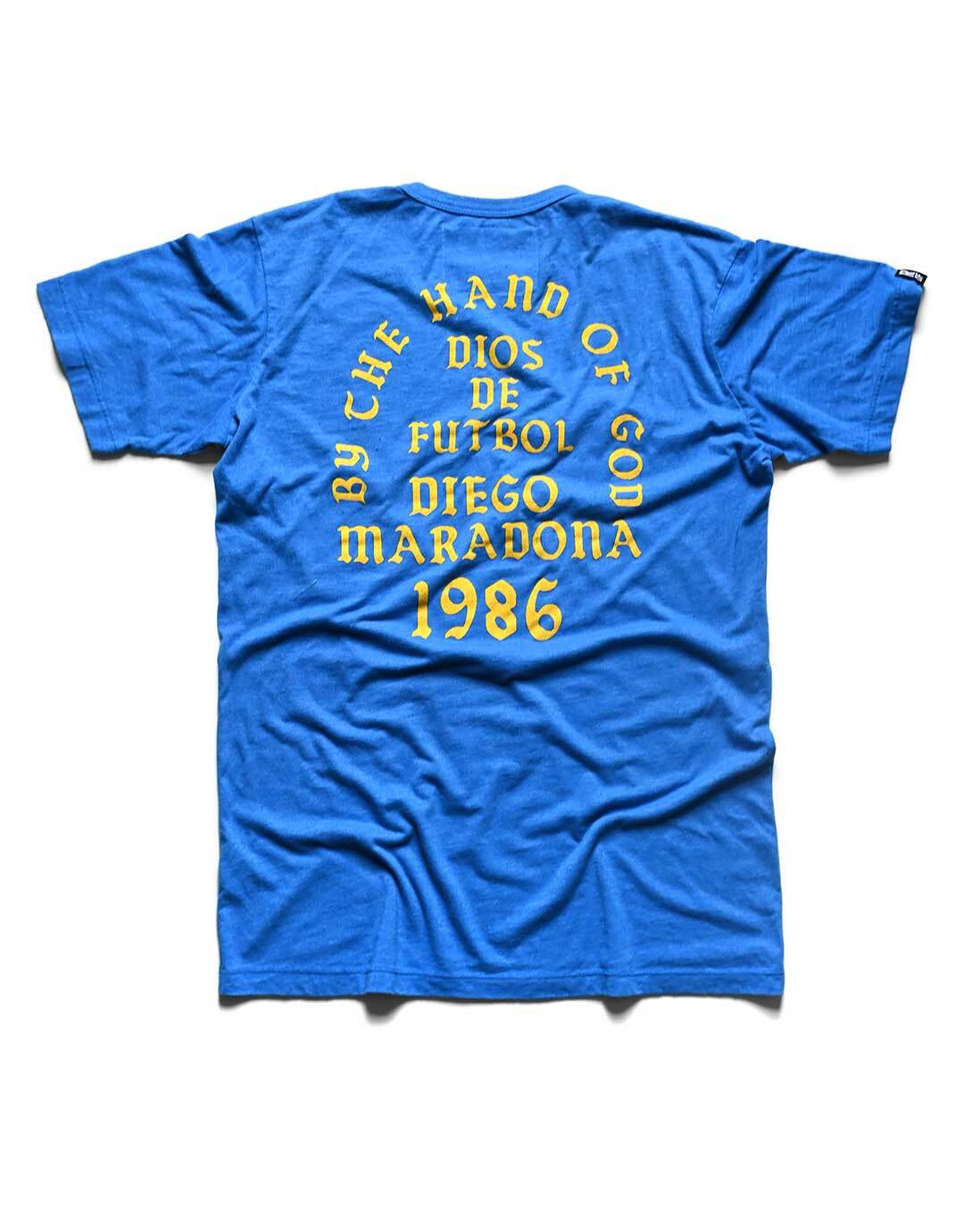 Maradona Dios De Futbol Blue Tee - Roots of Fight