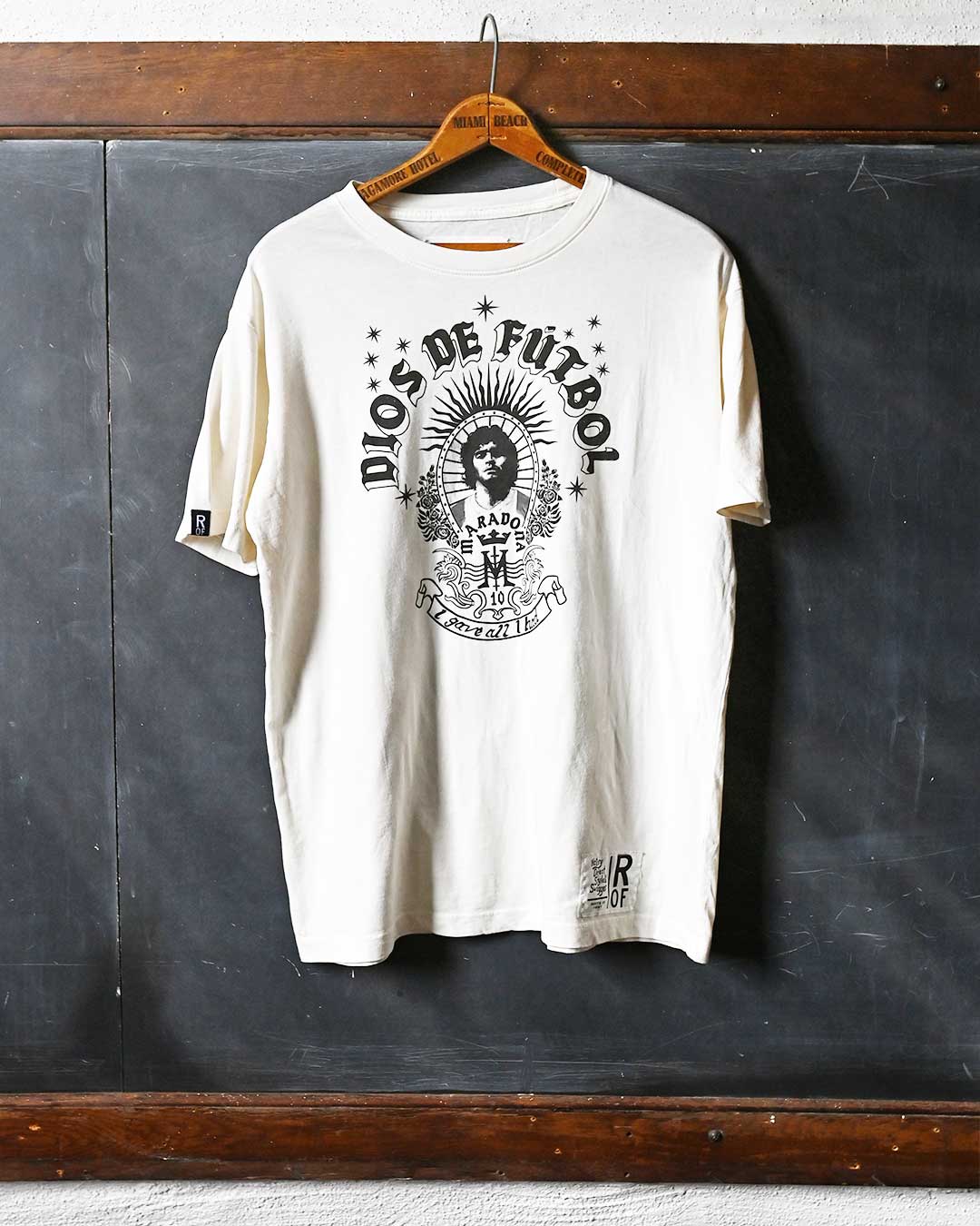 Maradona Dios De Futbol White Tee - Roots of Fight