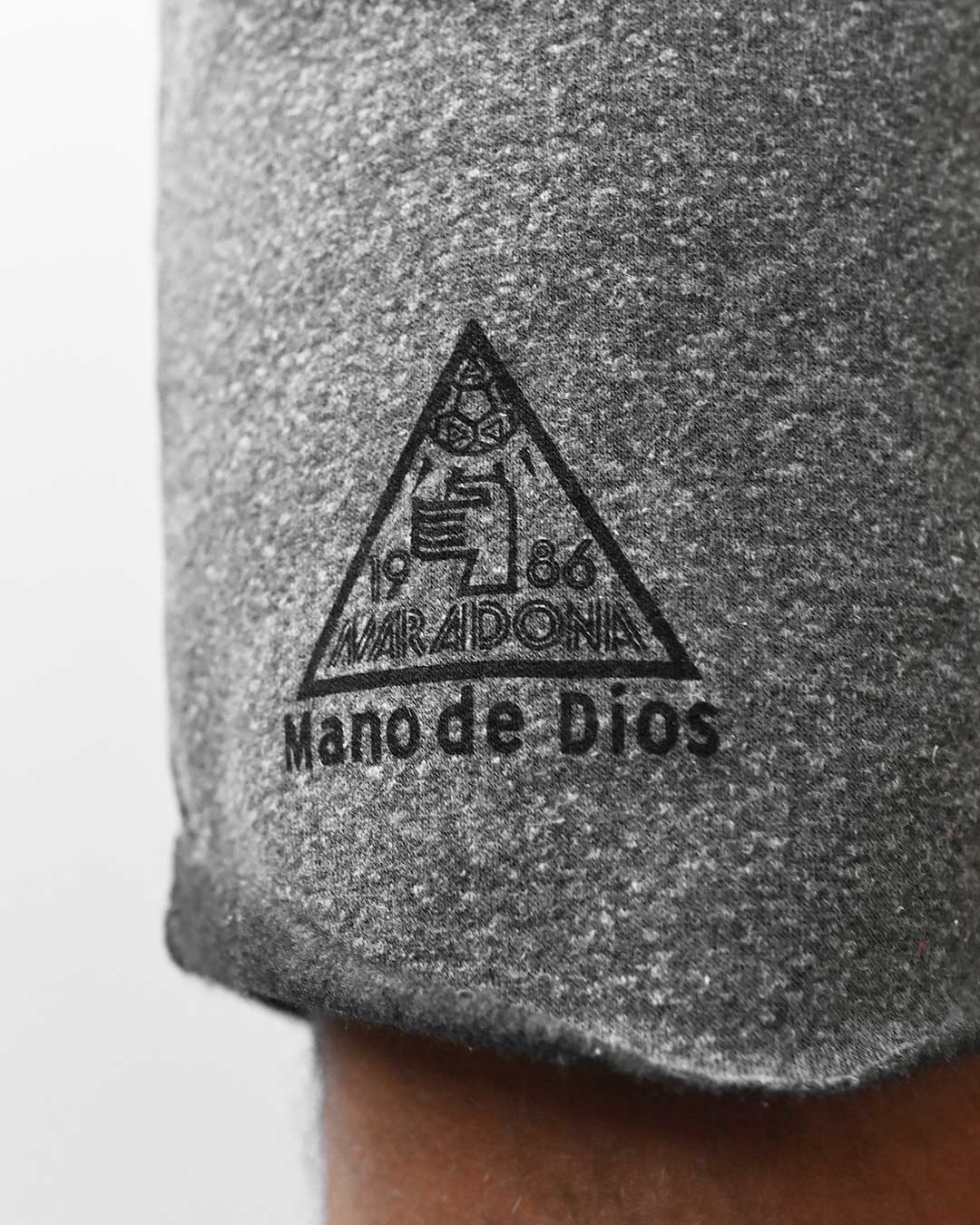 Maradona Mano De Dios Grey Shorts - Roots of Fight
