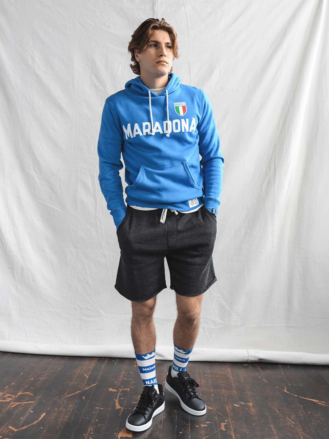 Maradona Napoli 10 Blue PO Hoody - Roots of Fight