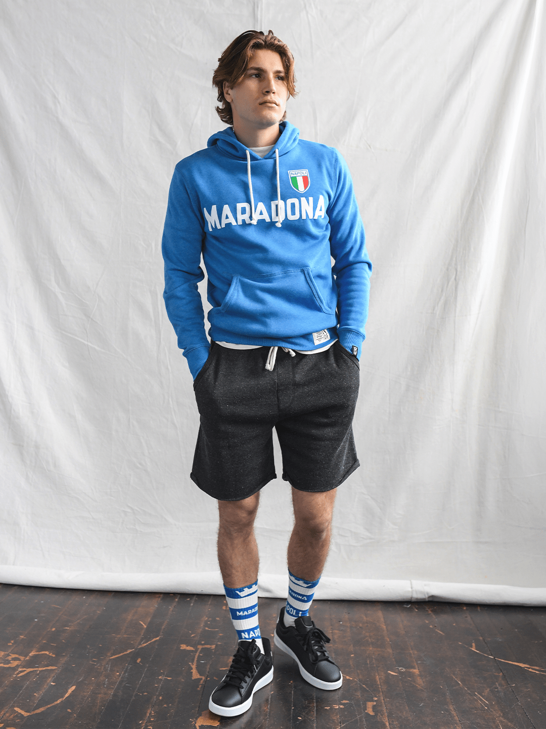 Maradona Napoli #10 Blue PO Hoody