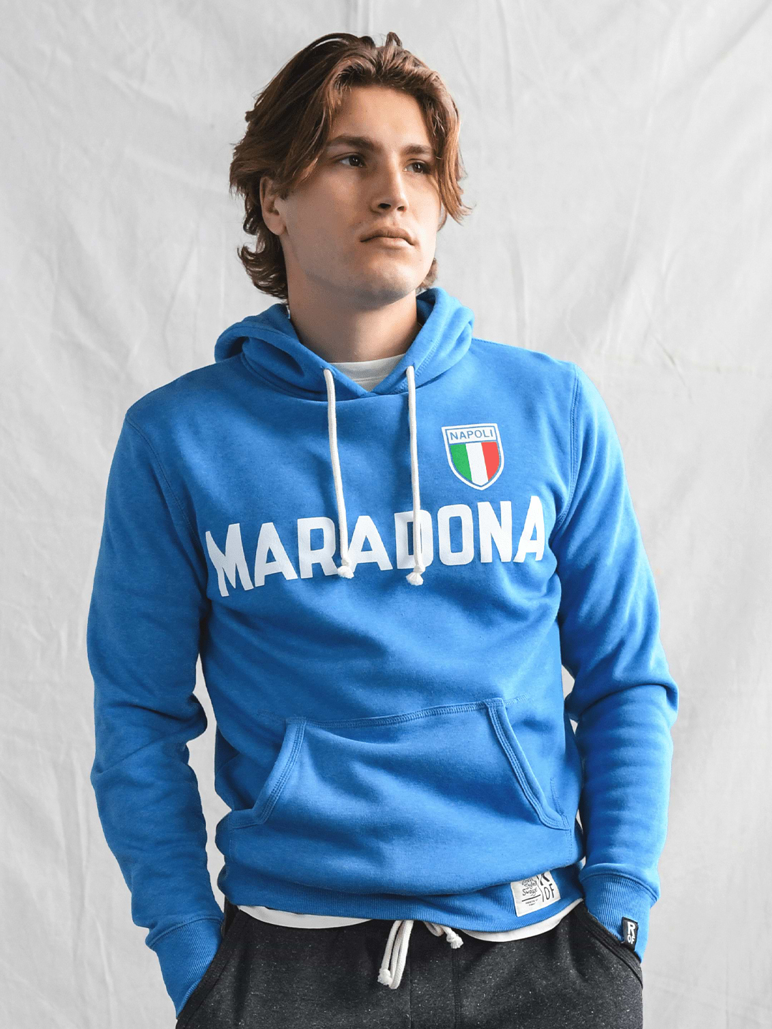 Maradona Napoli 10 Blue PO Hoody - Roots of Fight