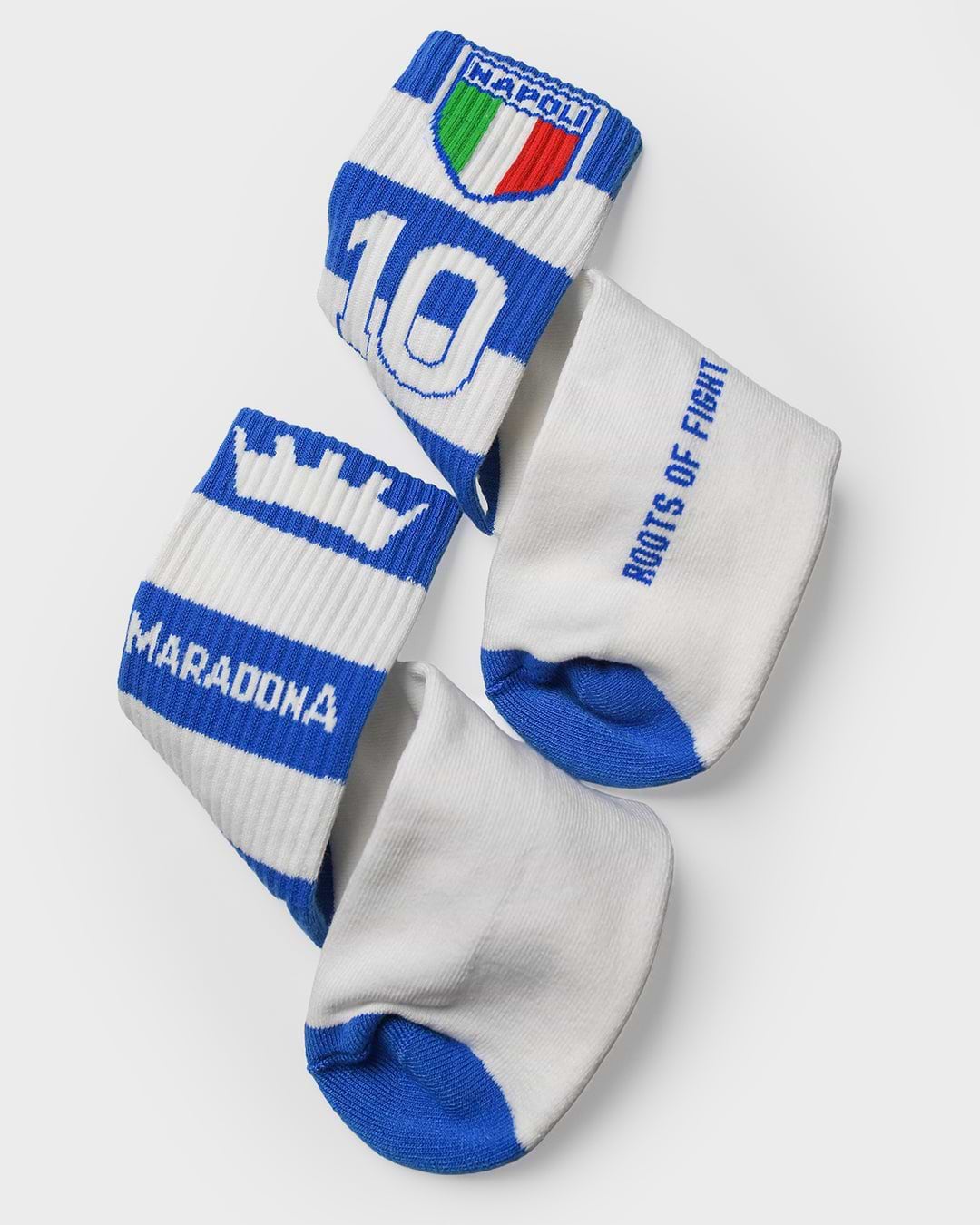 Maradona Napoli 10 Striped Socks - Roots of Fight