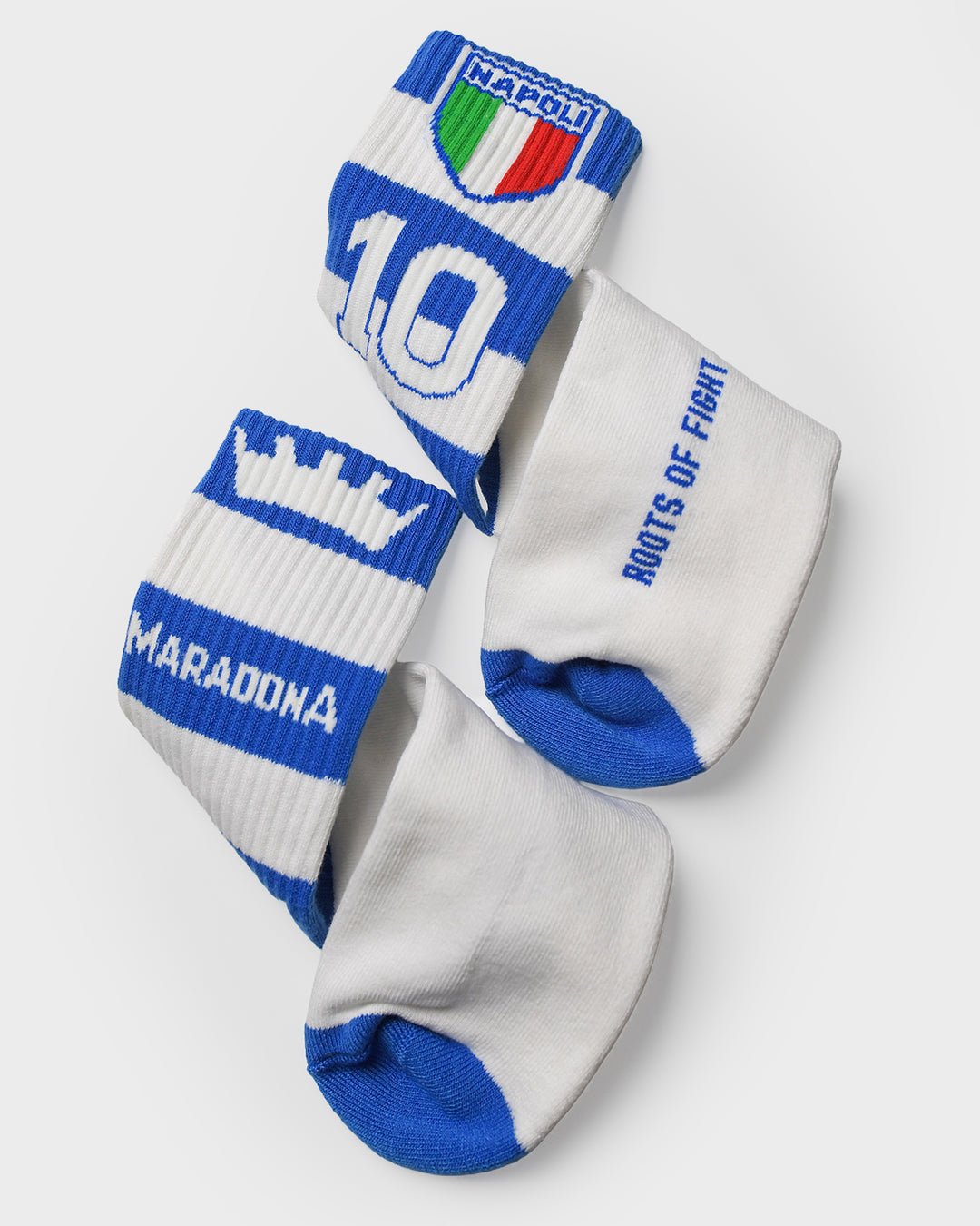 Maradona Napoli 10 Striped Socks - Roots of Fight