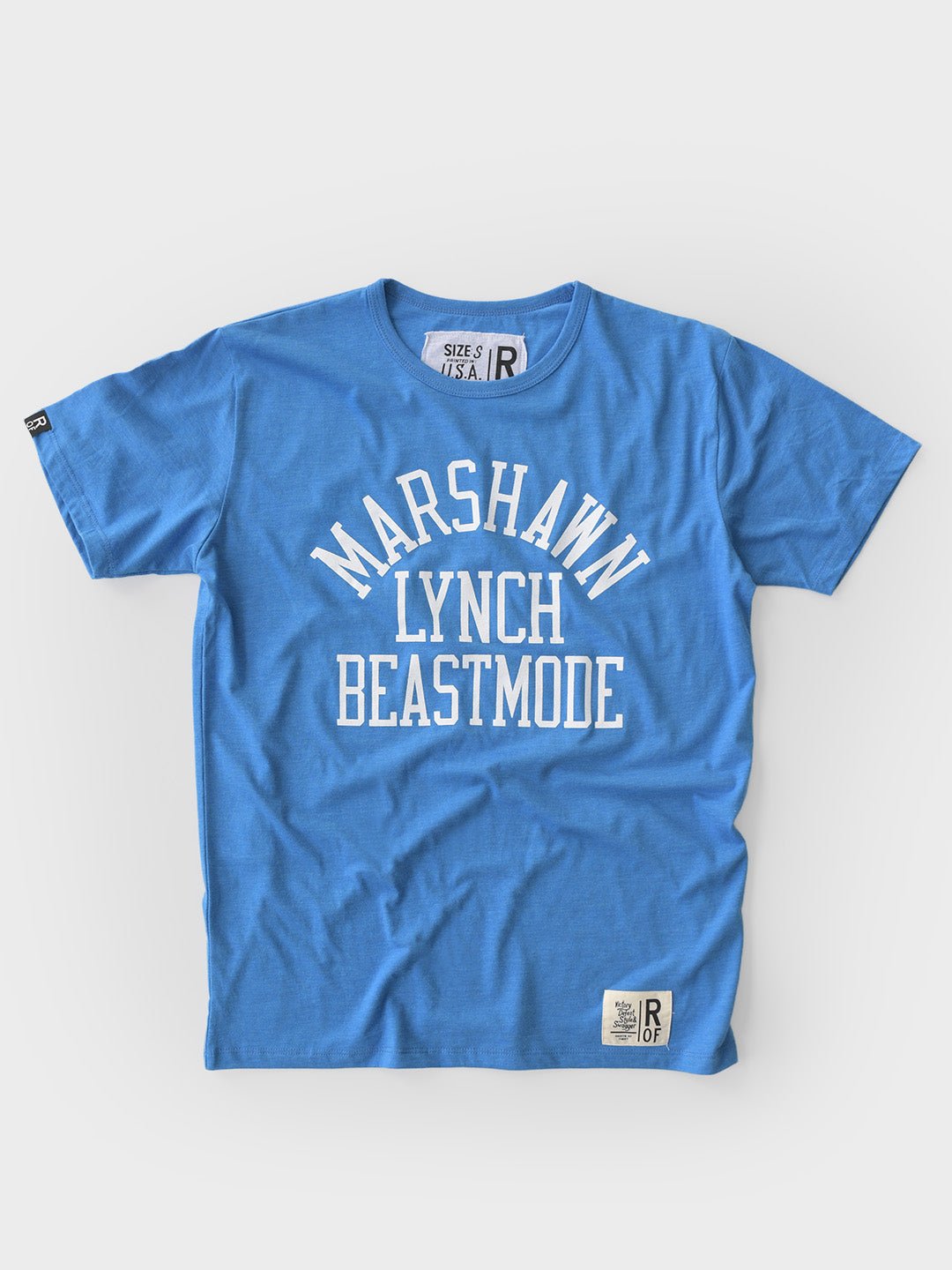Marshawn Lynch Beastmode Blue Triblend Tee - Roots of Fight